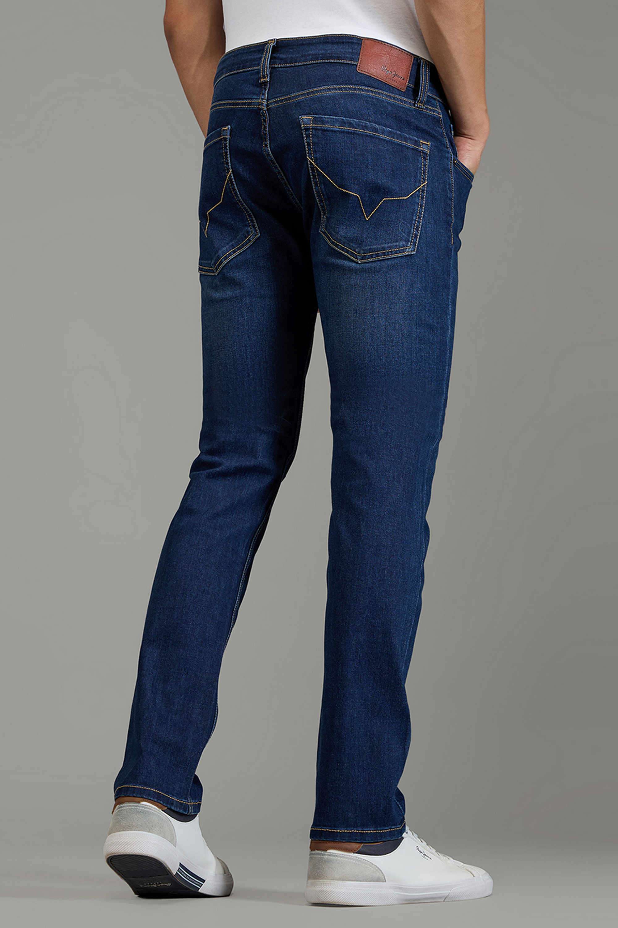 Solid-Cotton-Blend-Slim-Fit-Men-S-Jeans