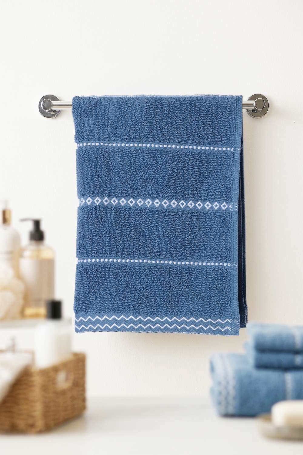 Noah-Air-Zero-Twist-Bath-Towel-Aqua-Blue-Set-of-2