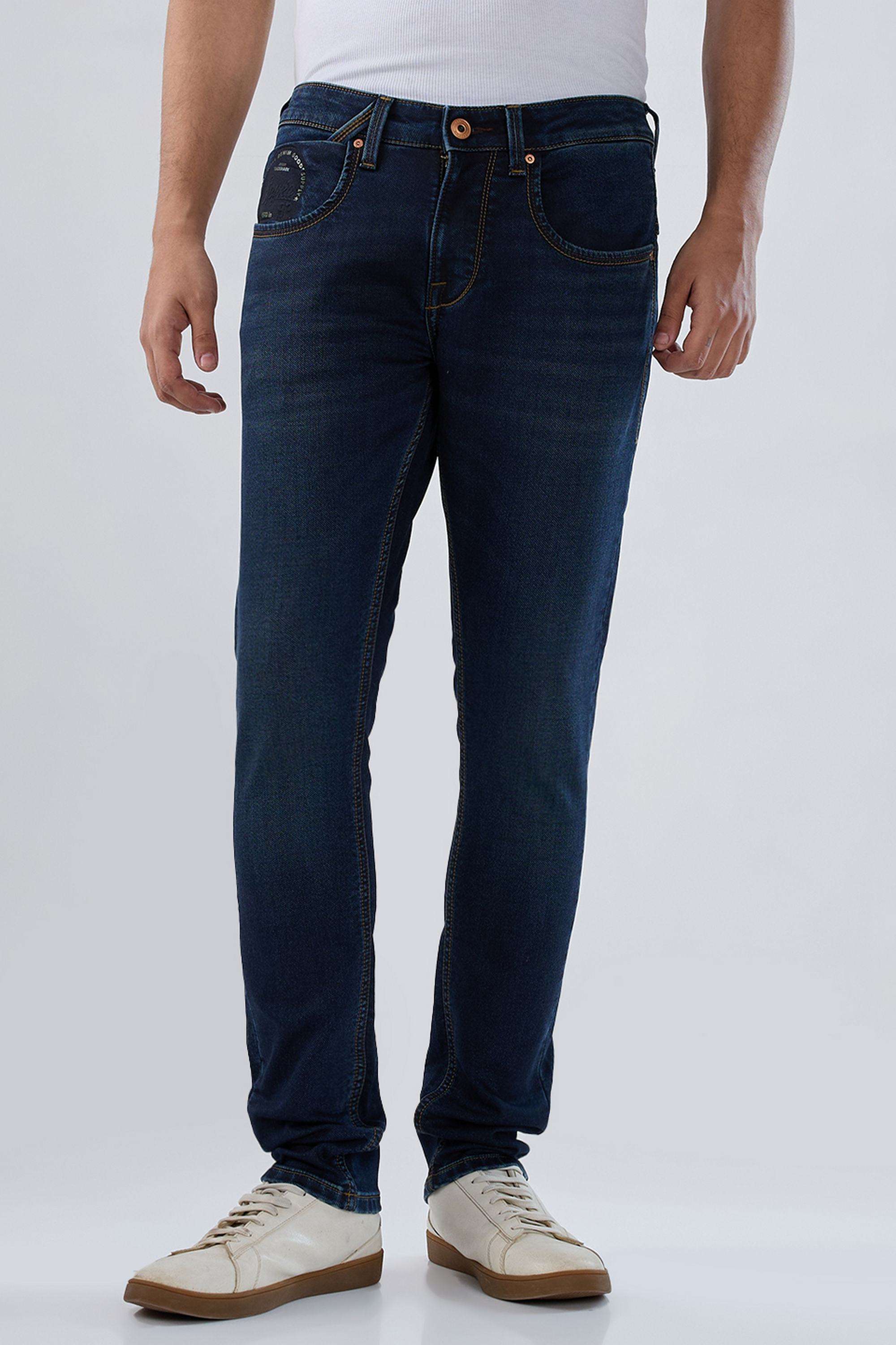 Solid-Cotton-Regular-Fit-Men-s-Jeans