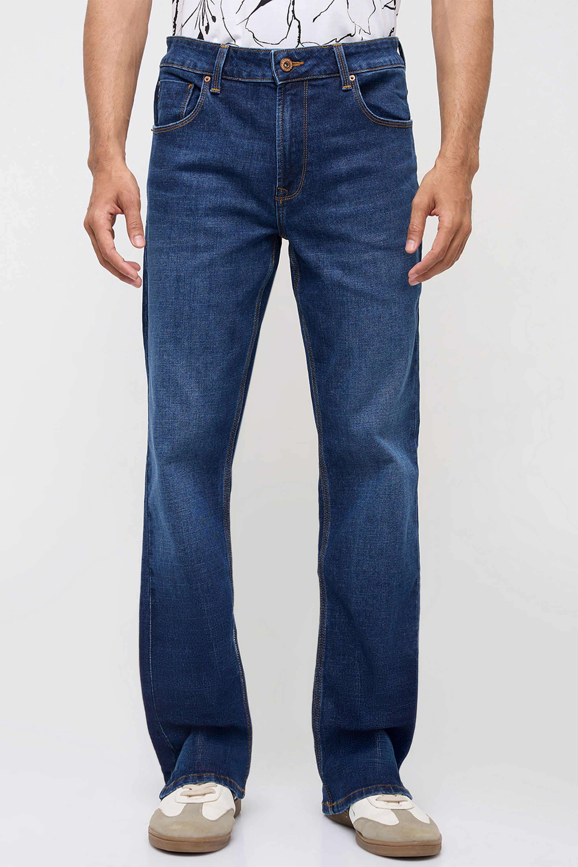 Solid-Cotton-Regular-Fit-Men-s-Jeans