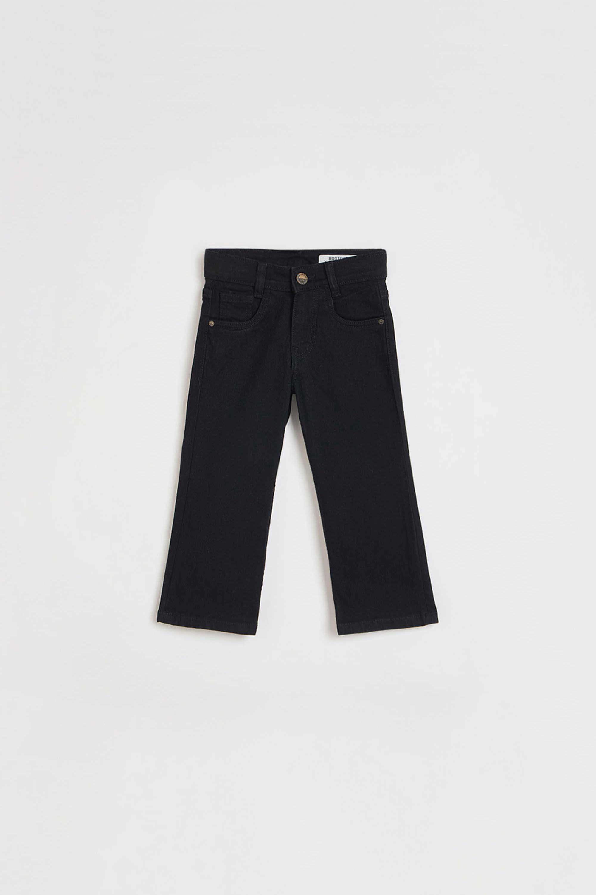 Solid-Cotton-Bootcut-Fit-Boys-Jeans