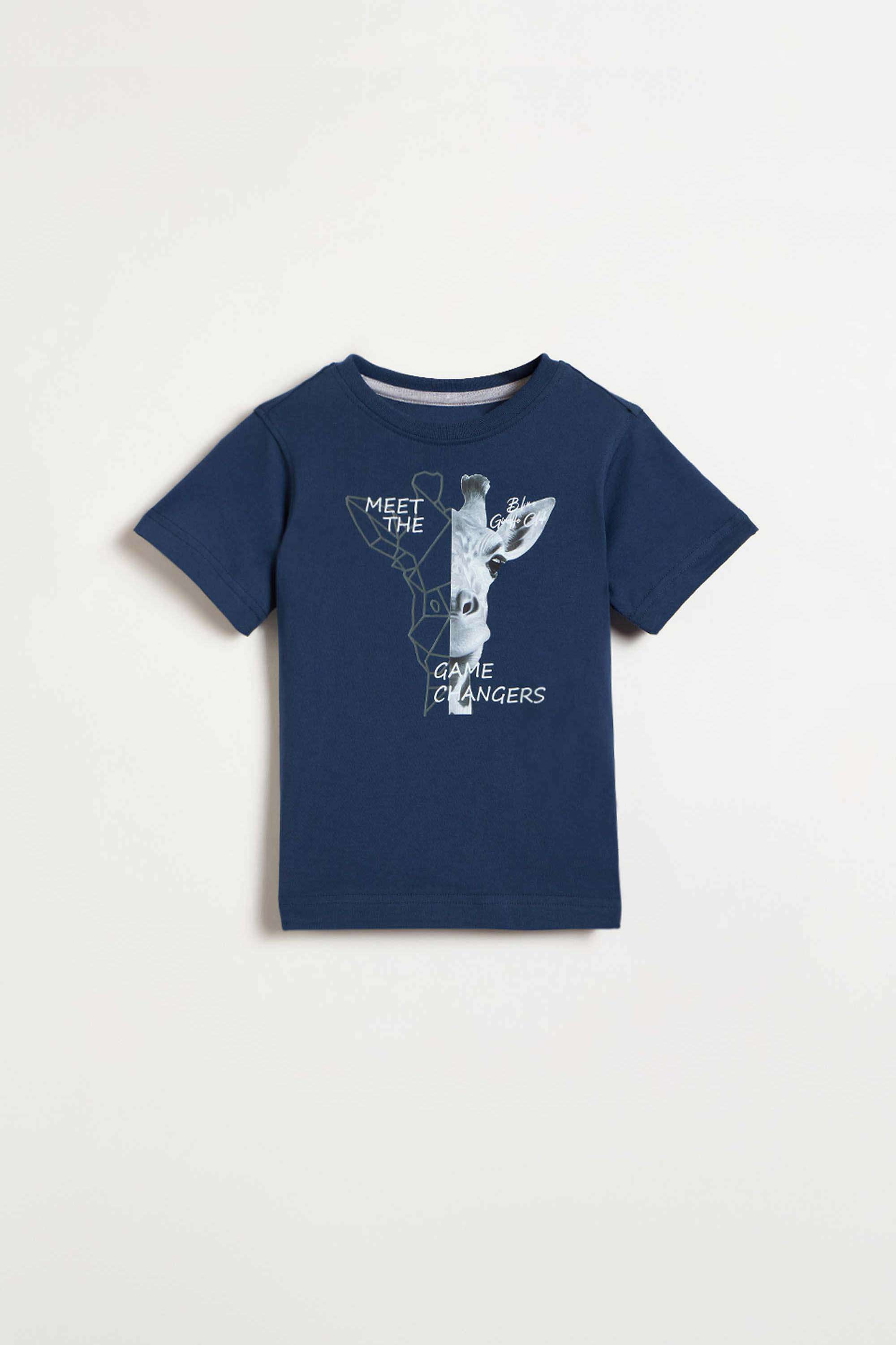Solid-Cotton-Round-Neck-Boys-T-Shirt