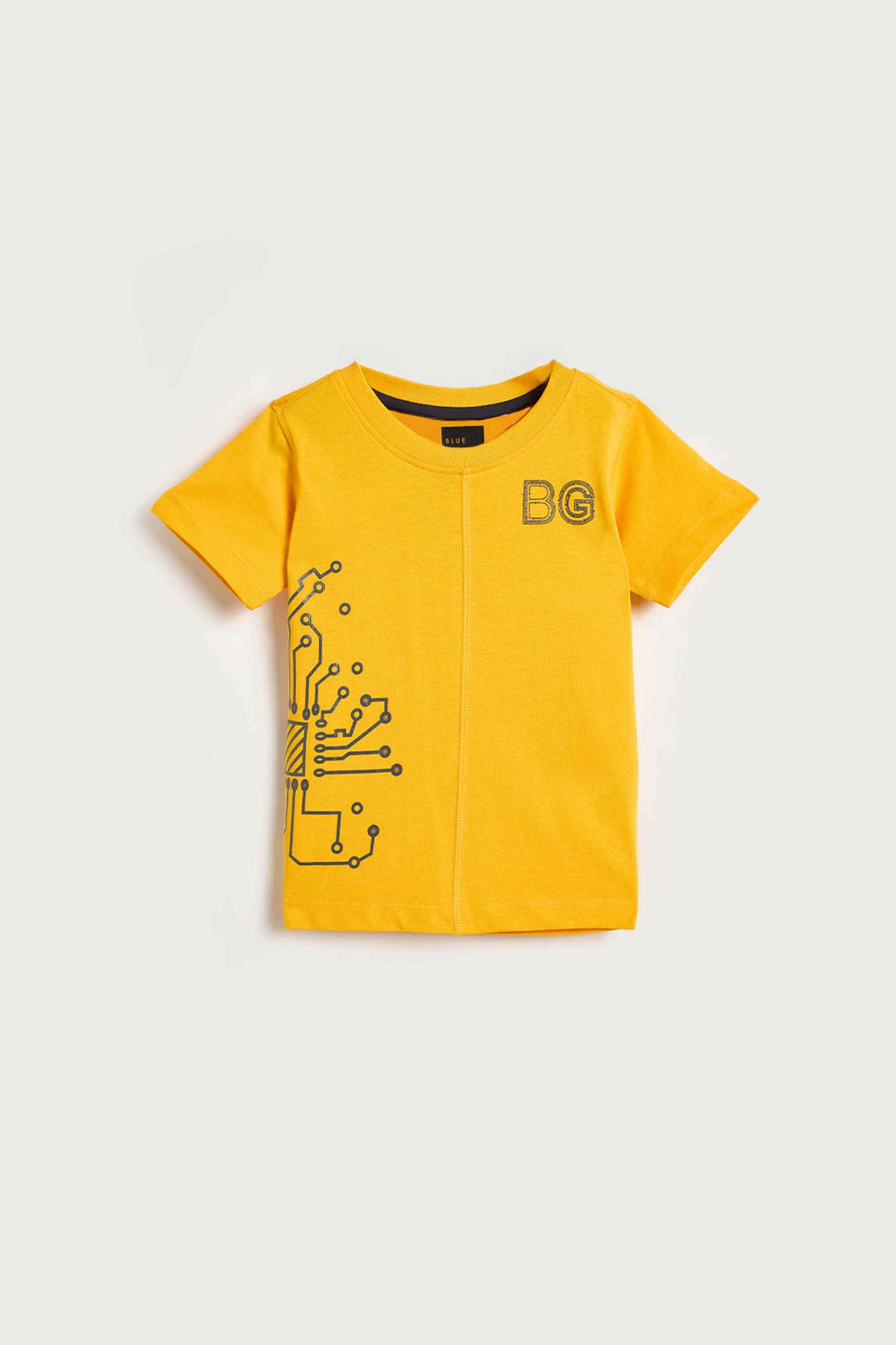 Solid-Cotton-Round-Neck-Boys-T-Shirt