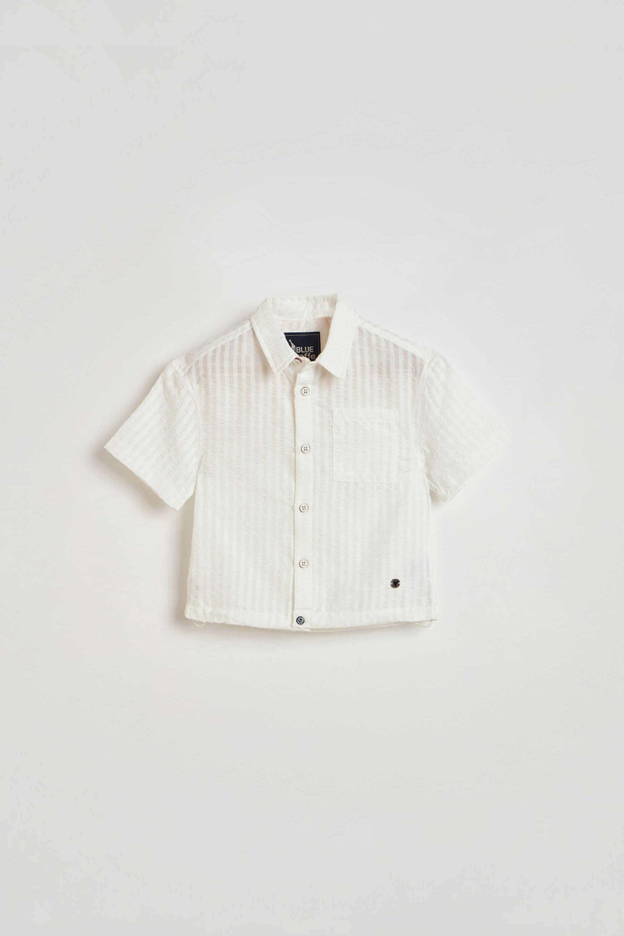 Solid-Polyester-Blend-Boys-Shirt