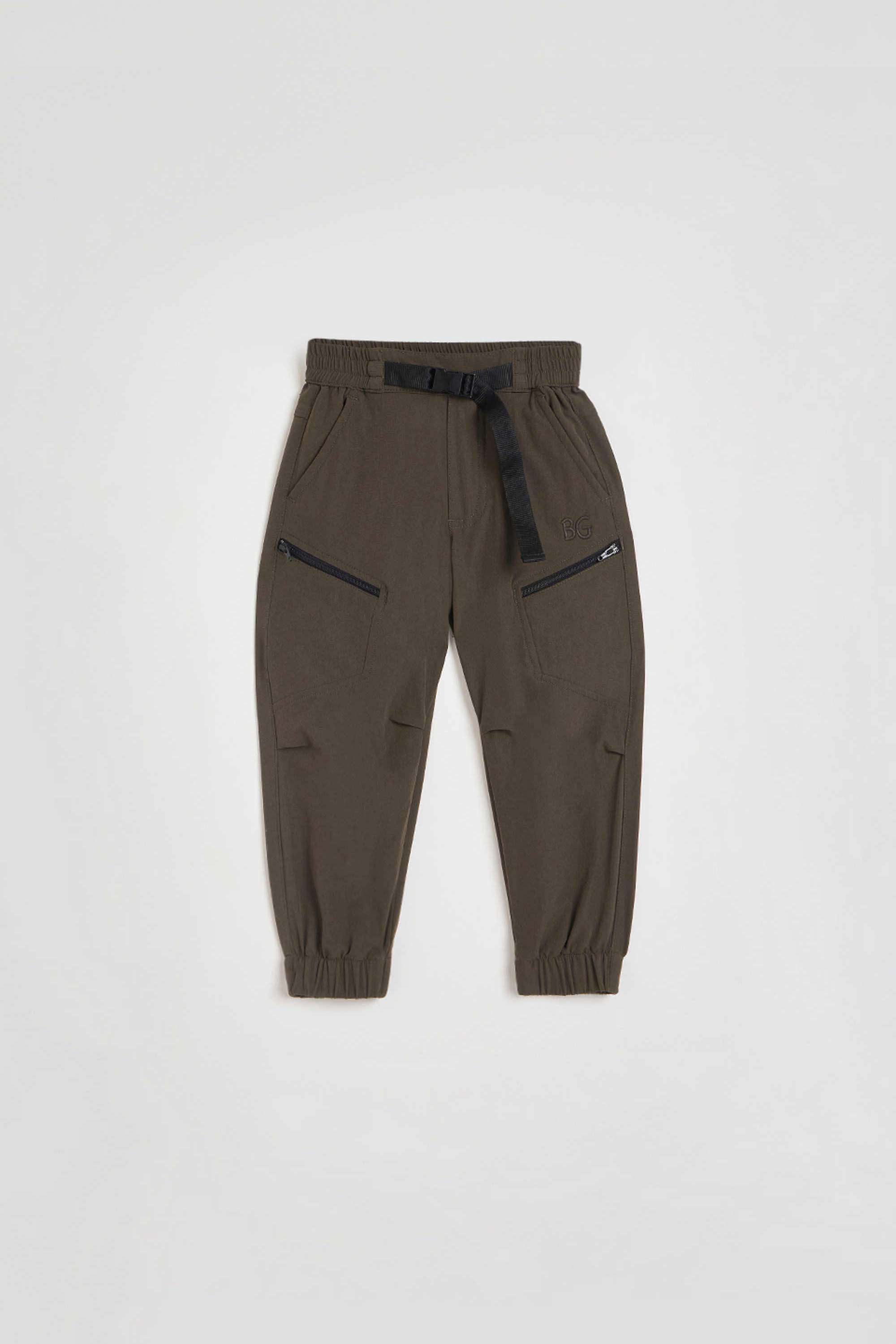 Solid-Nylon-Blend-Regular-Fit-Boys-Joggers
