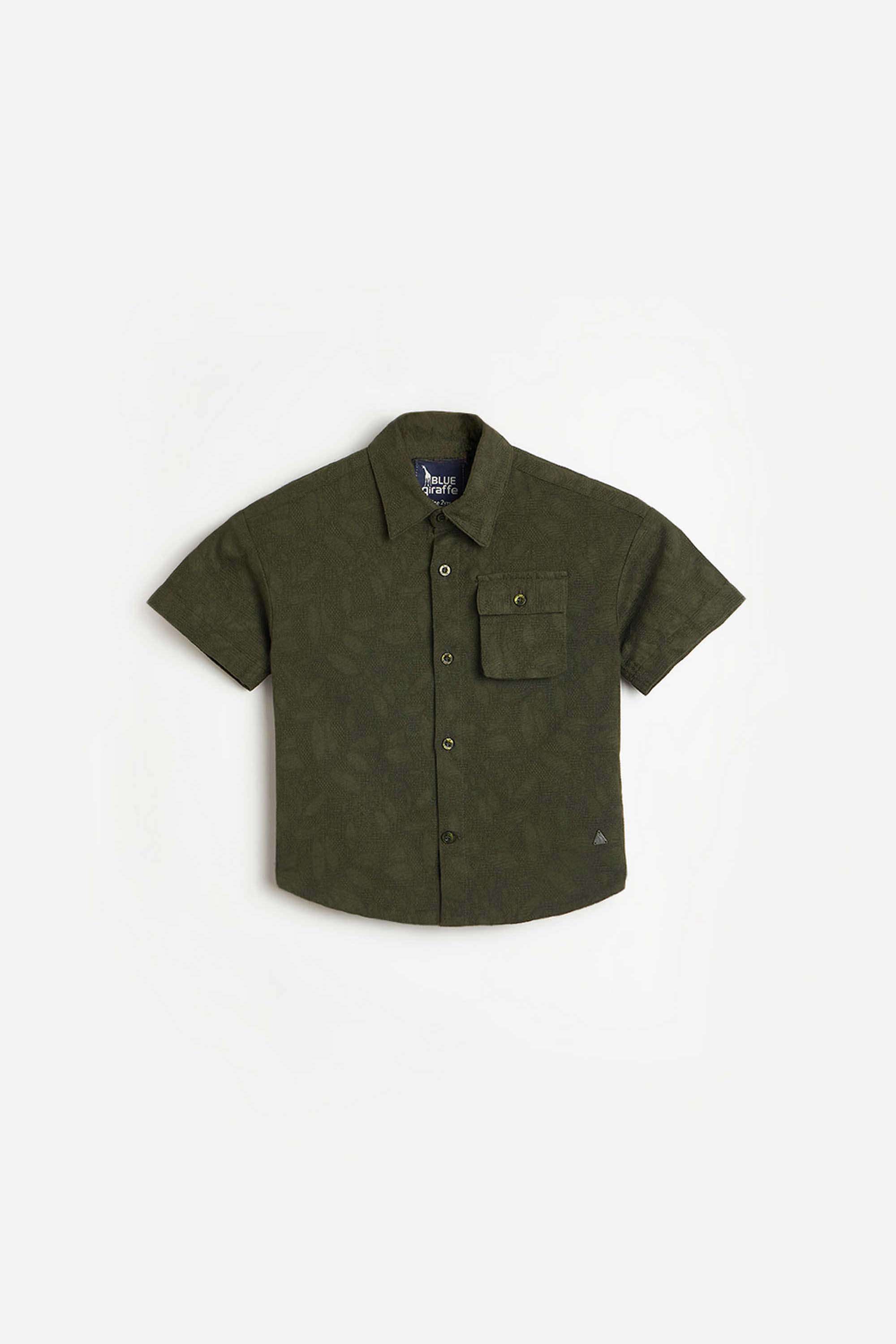 Textured-Cotton-Boys-Shirt
