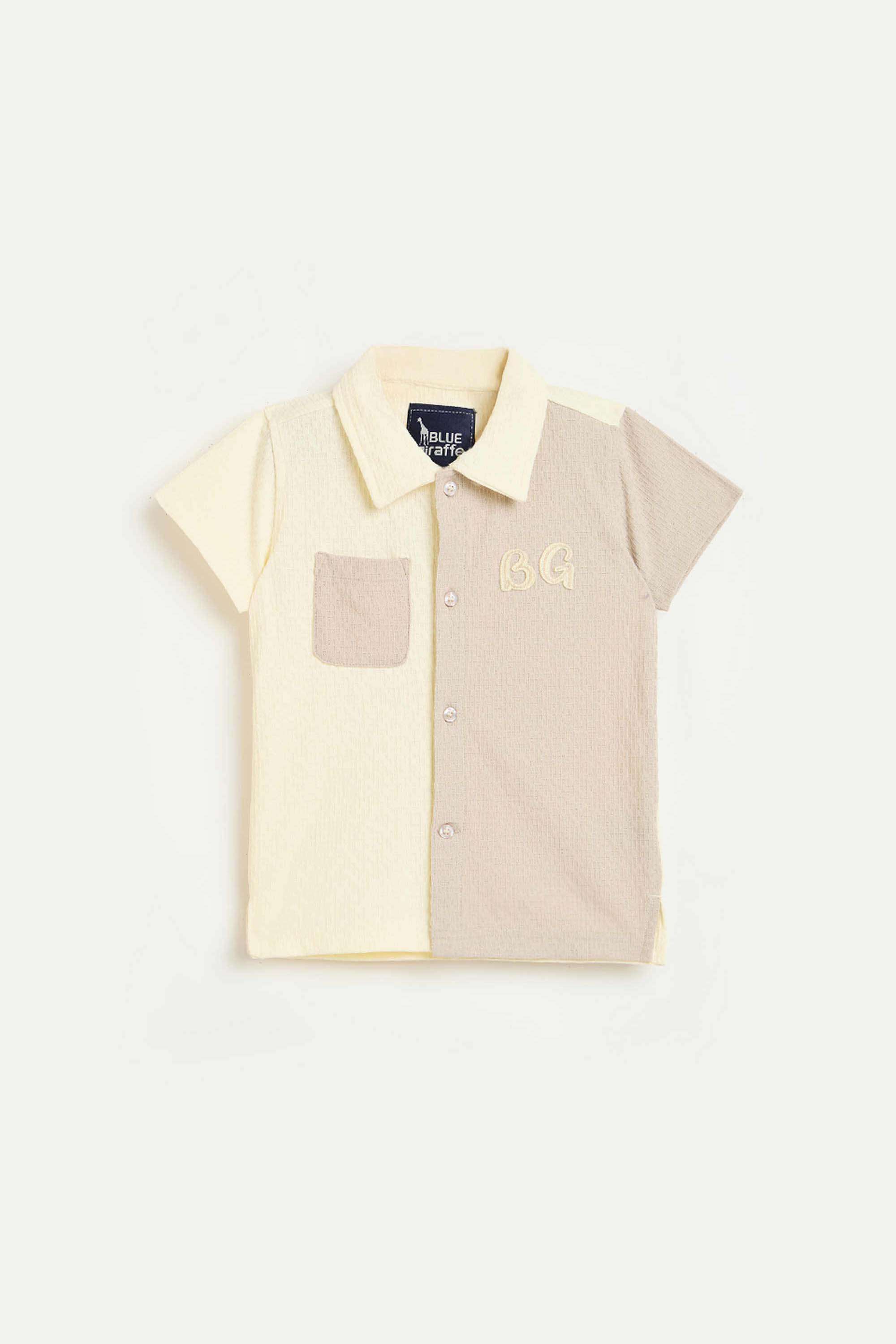 Solid-Polyester-Boys-Shirt
