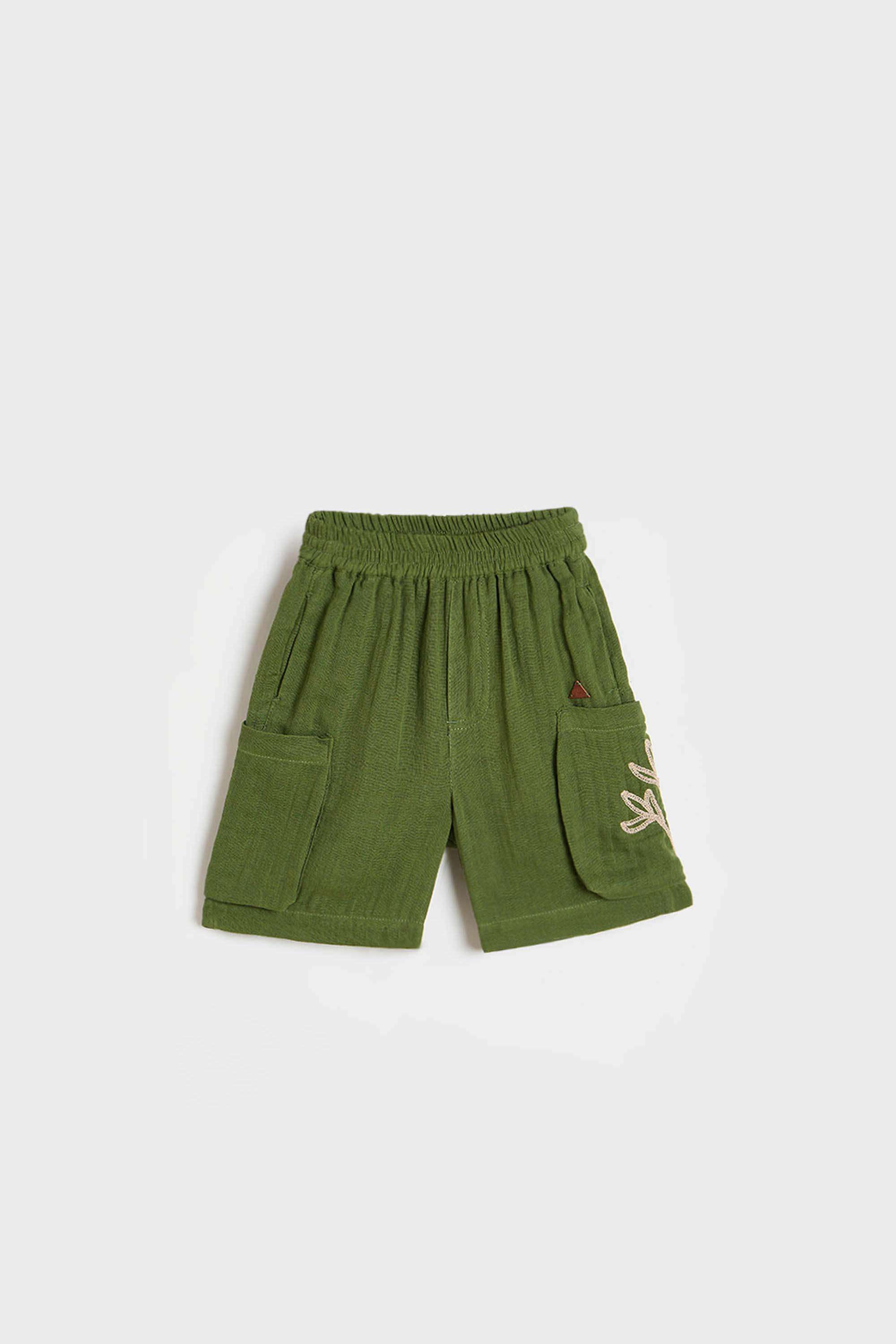 Solid-Cotton-Regular-Fit-Boys-Shorts