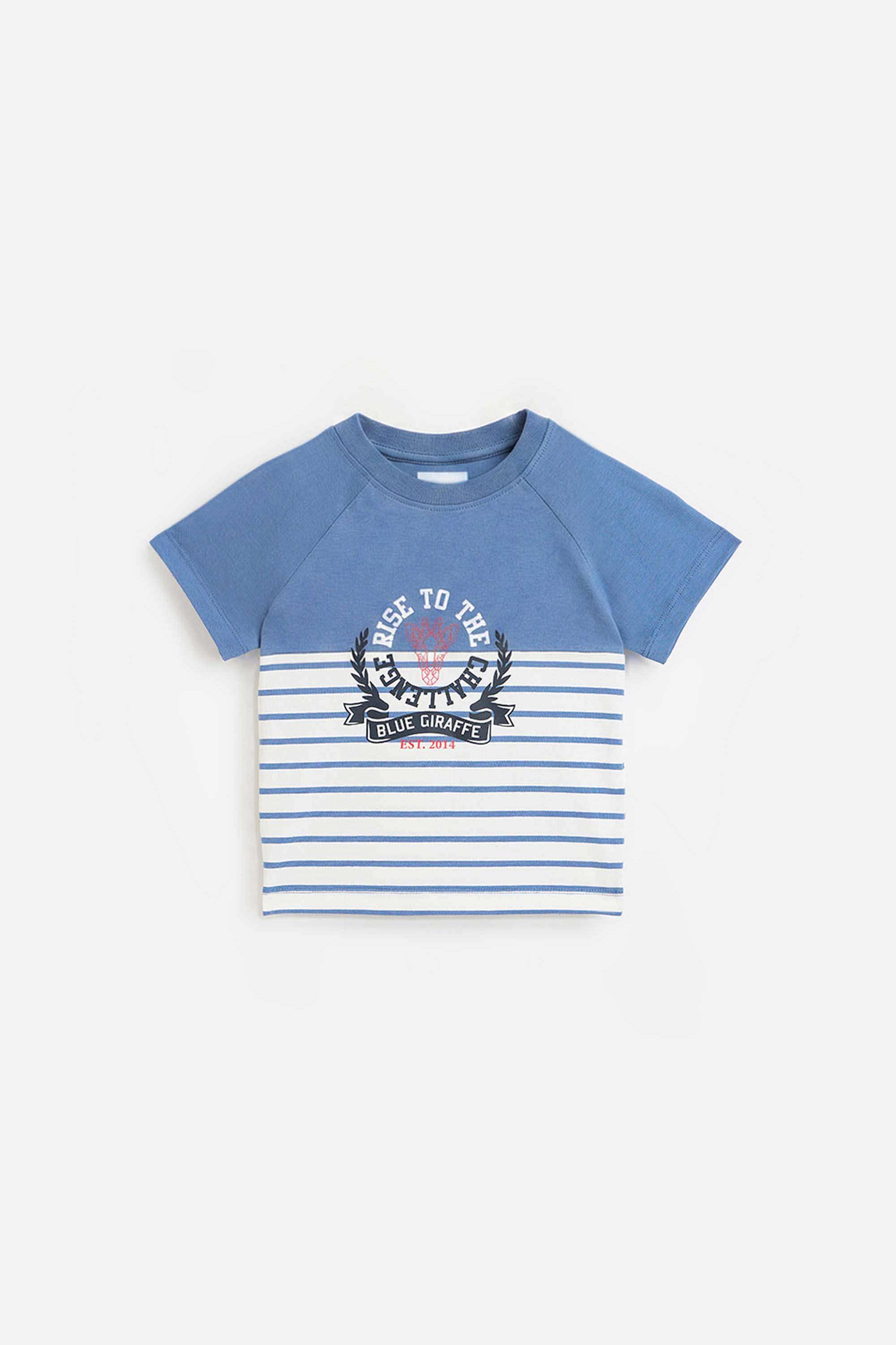 Color-Block-Cotton-Round-Neck-Boys-T-Shirt