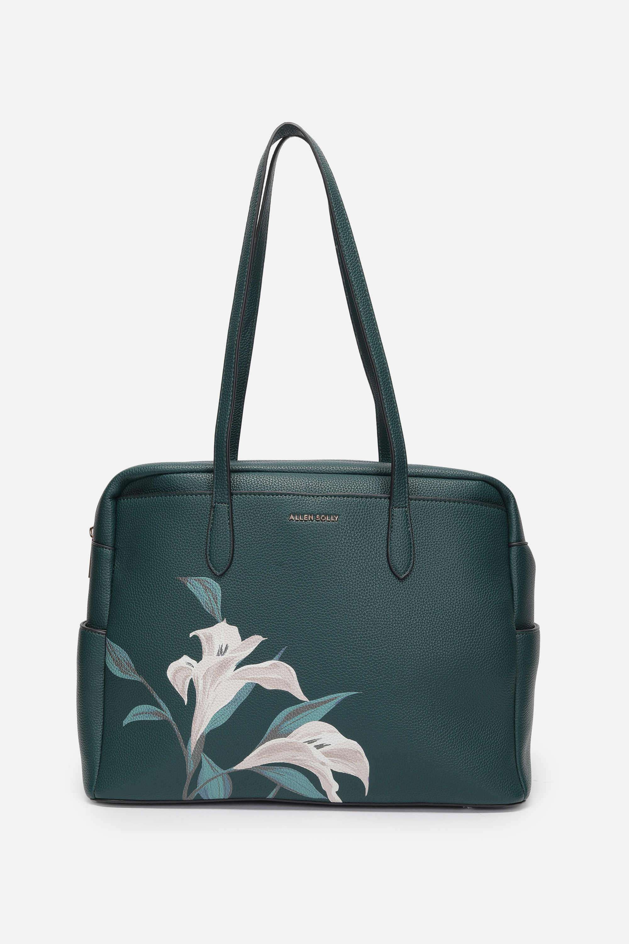 LEOPARDS-&-LILIES-Zipper-PU-Women-Casual-Wear-Laptop-Bag