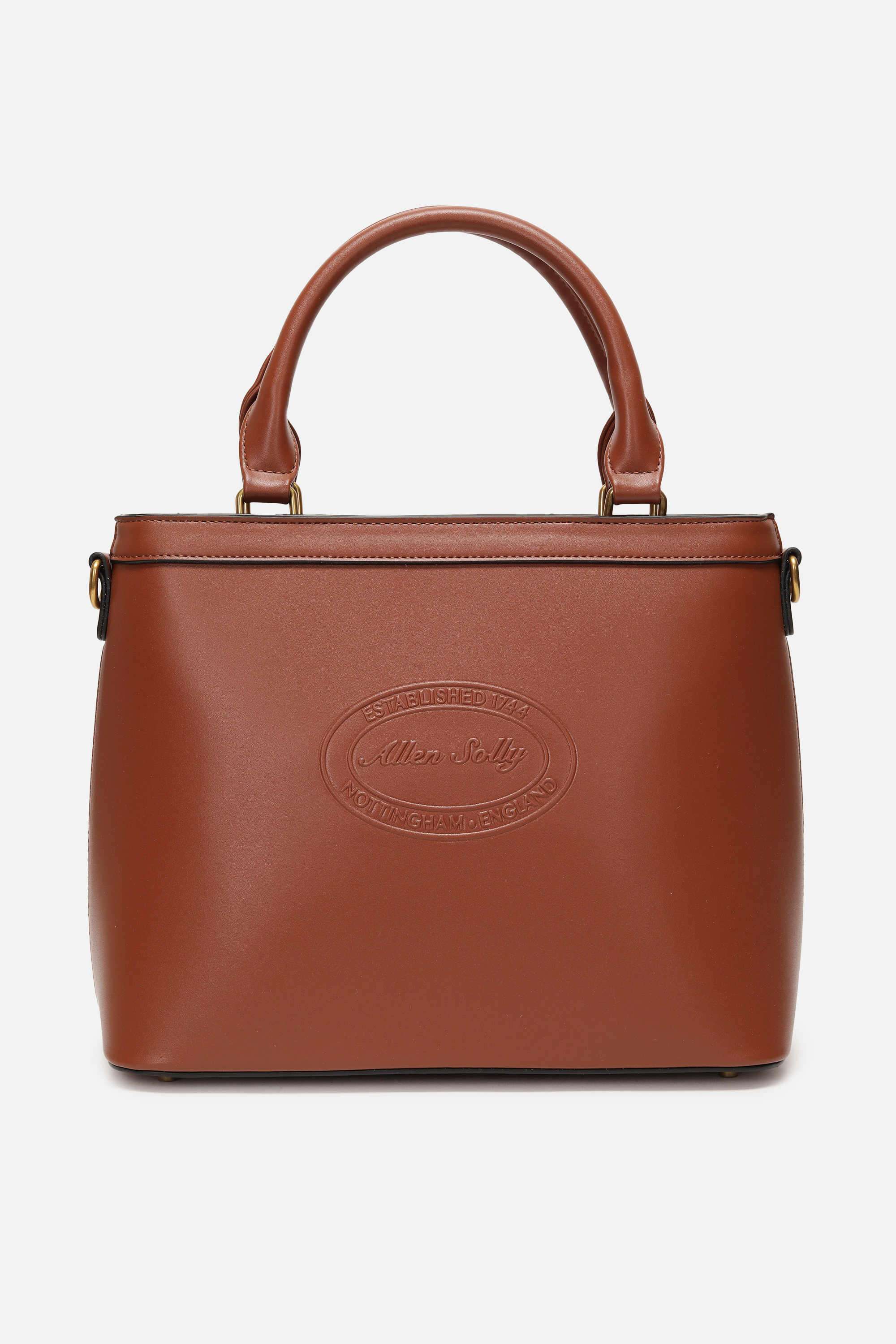 EMBLEM-EMBOSS-Zipper-PU-Women-Casual-Wear-Laptop-Bag