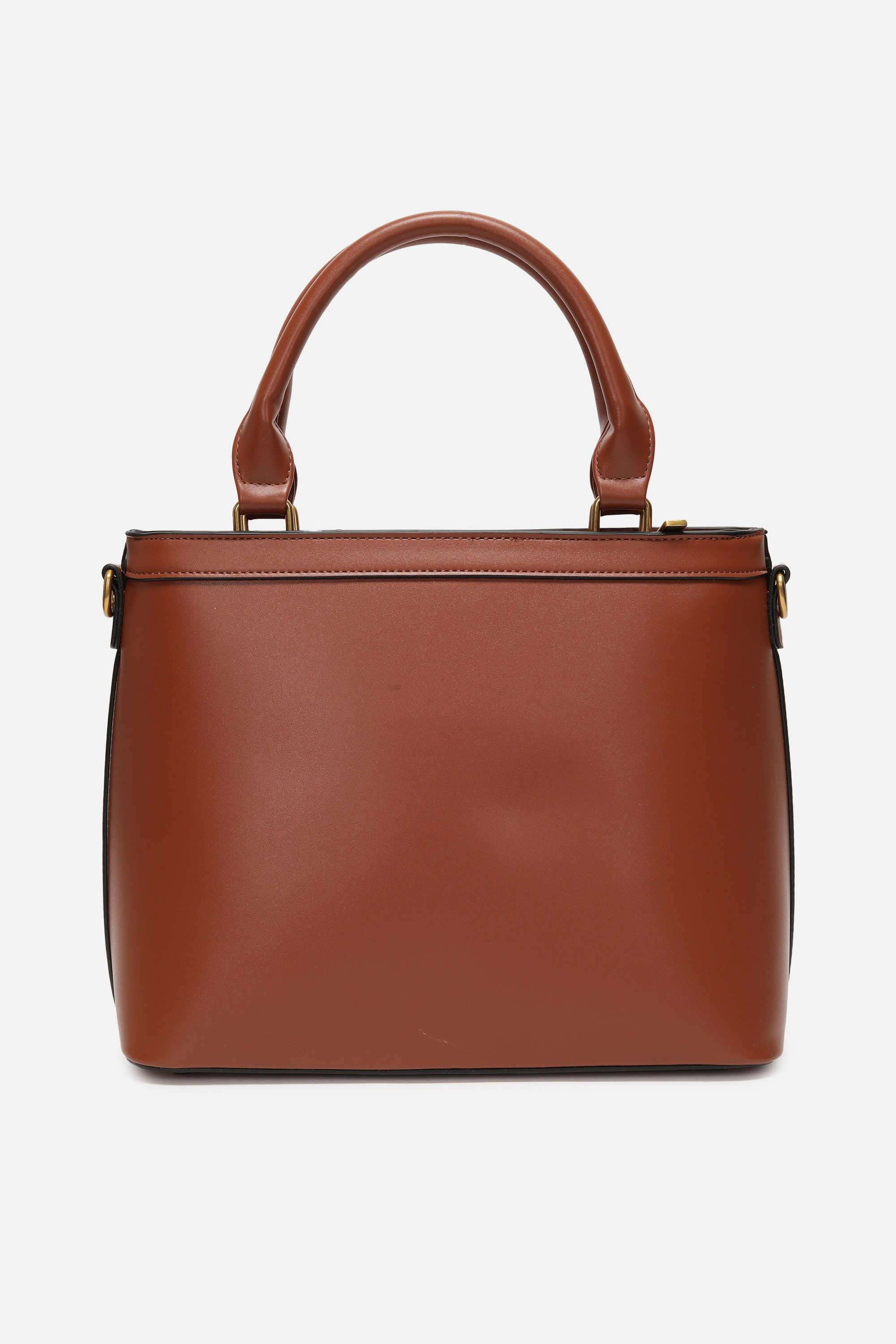 EMBLEM-EMBOSS-Zipper-PU-Women-Casual-Wear-Laptop-Bag