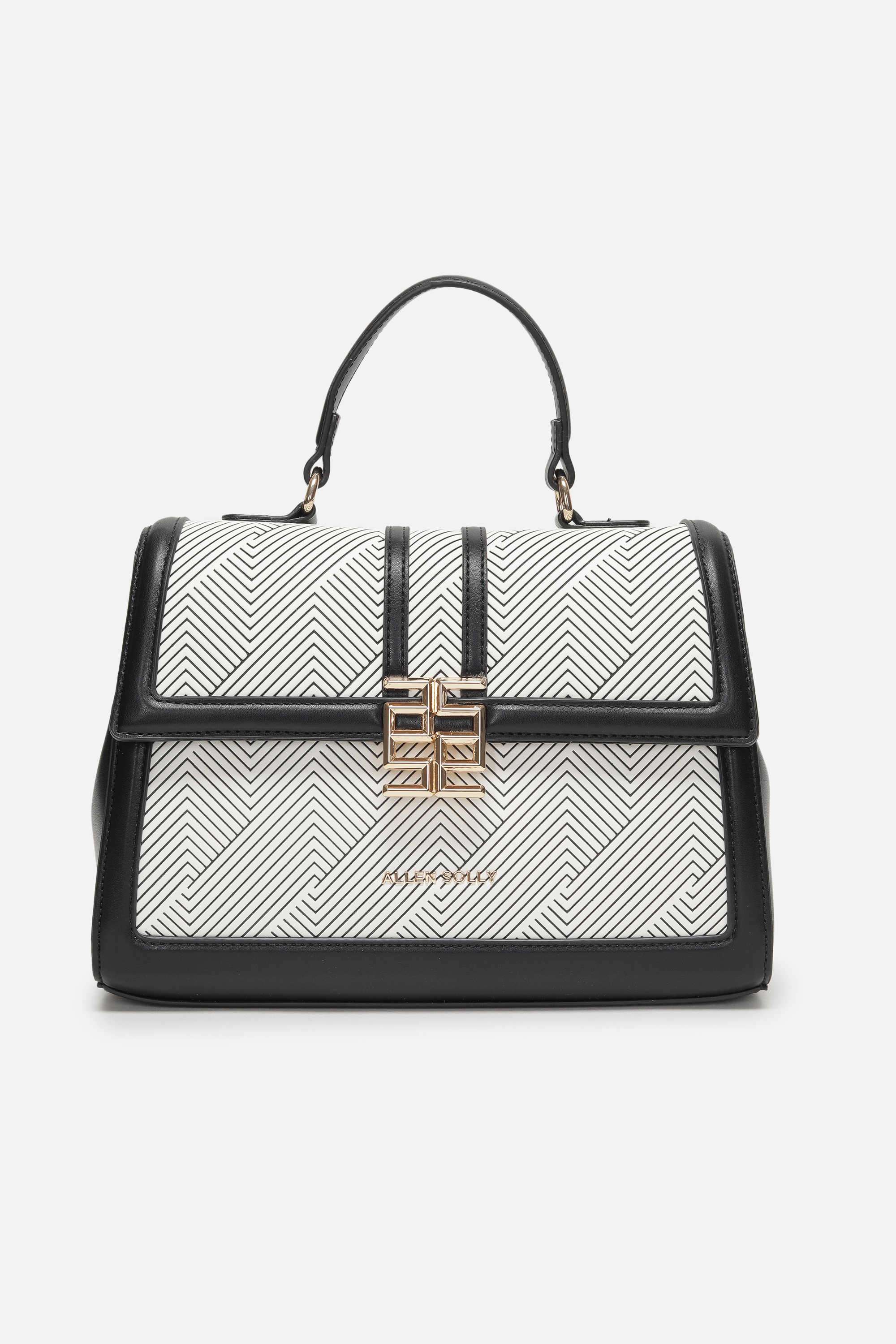 EMBOSSING-GEOMETRY-Zipper-PU-Women-Casual-Wear-Satchel