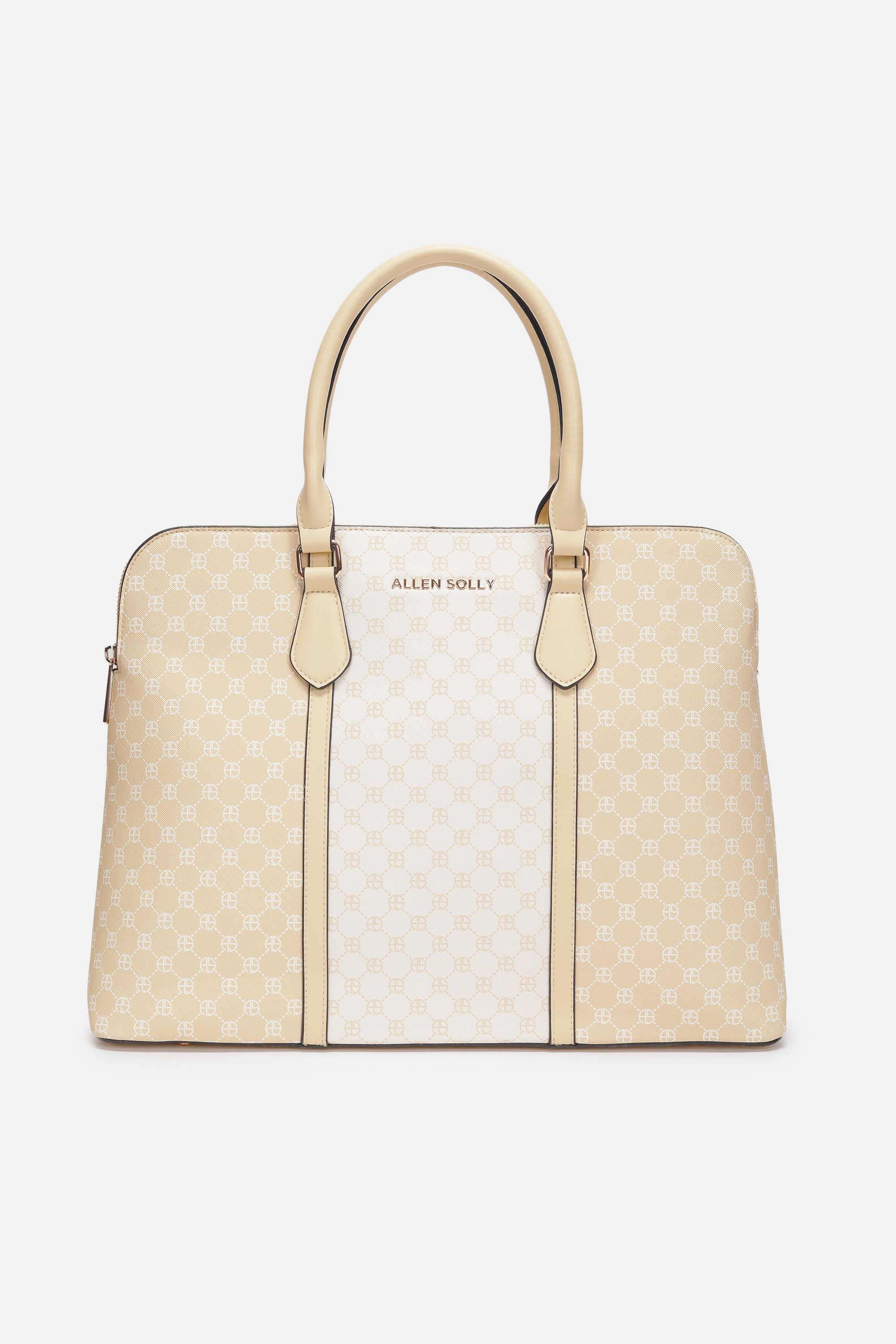 MONOGRAM-Zipper-PU-Women-Casual-Wear-Laptop-Bag