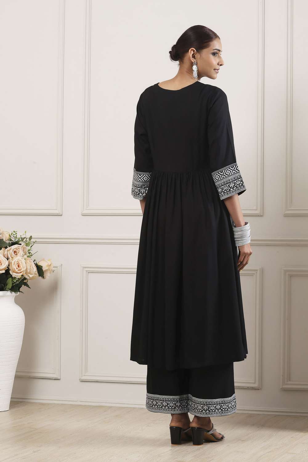 Embroidered-Rayon-Round-Neck-Women-Kurta-with-Palazzo-and-Dupatta