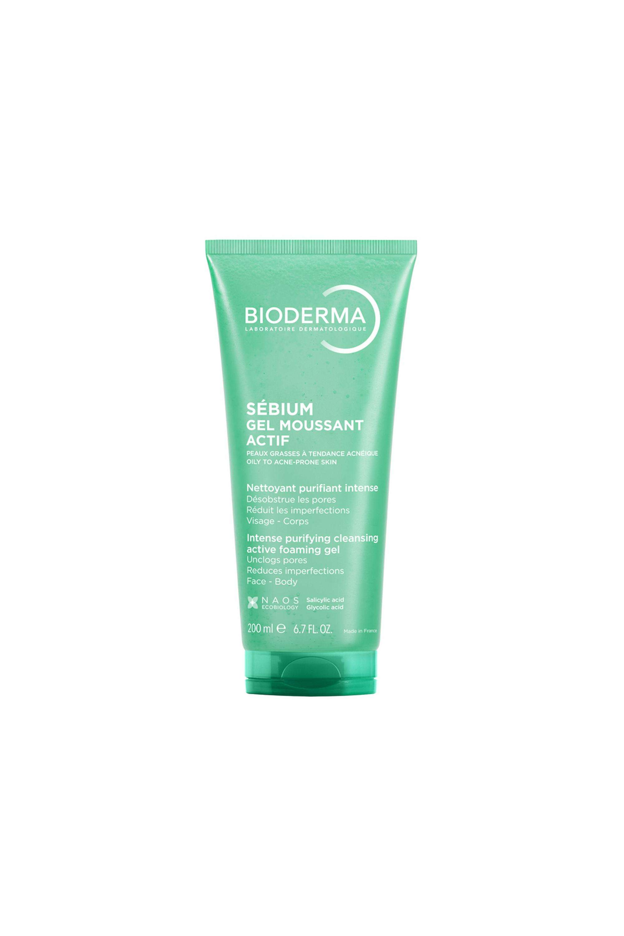 Sebium-Gel-Moussant-Actif-Cleanser-with-Salicylic-&-Glycolic-Acid-for-Acne-Prone -Oily-Skin---200-ml