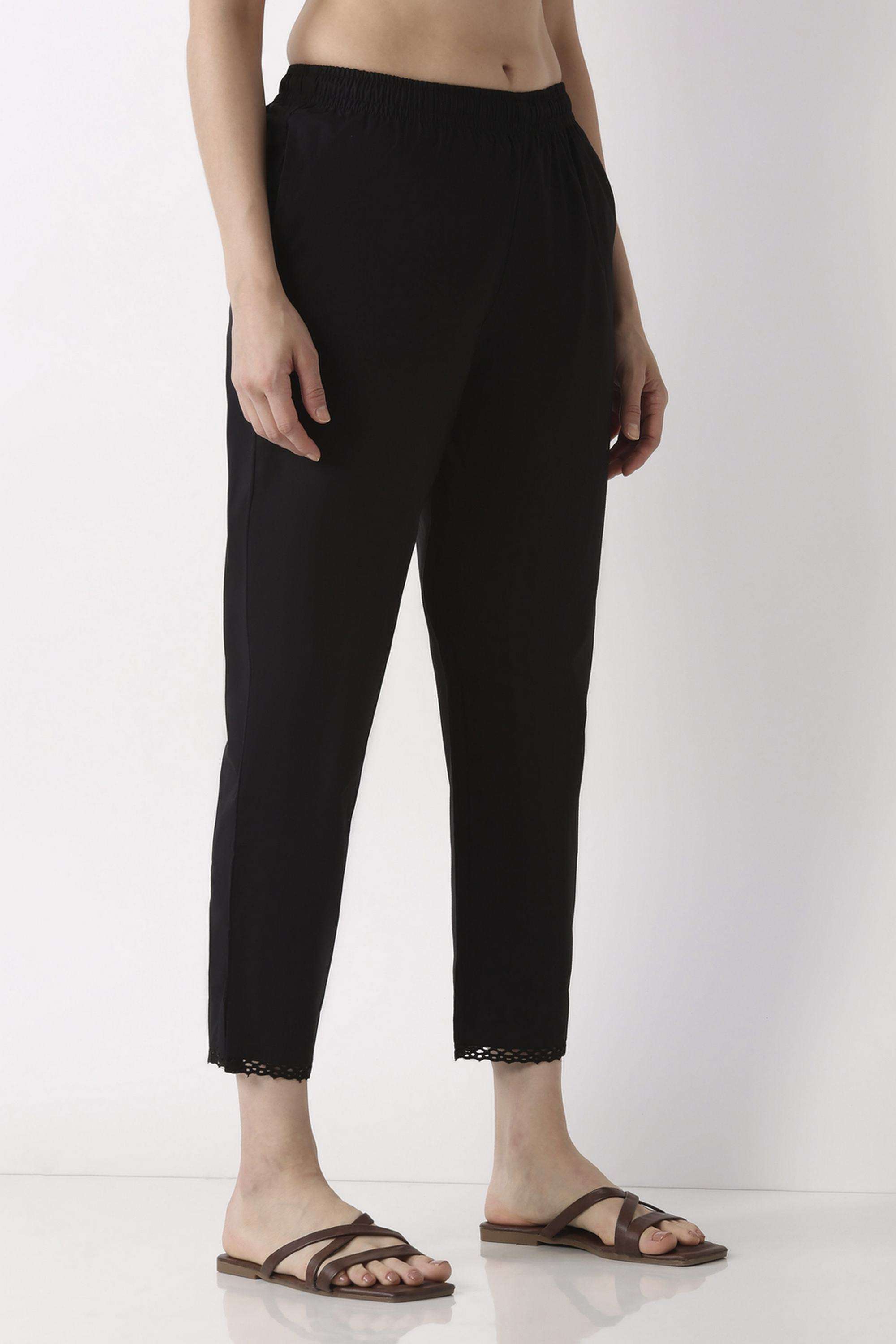 Solid-Regular-Fit-Cotton-Women-s-Festive-Wear-Pants