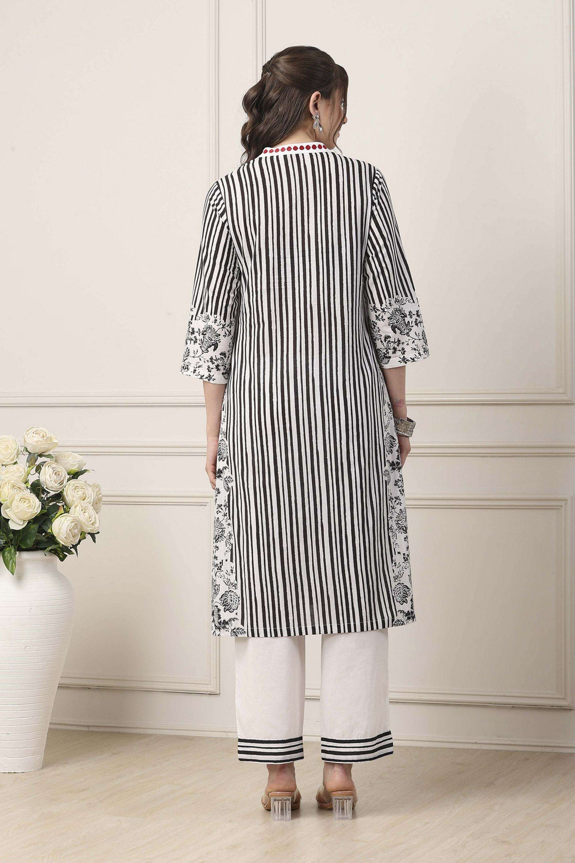 Printed-Cotton-Round-Neck-Women-Kurta-with-Pant-and-Dupatta