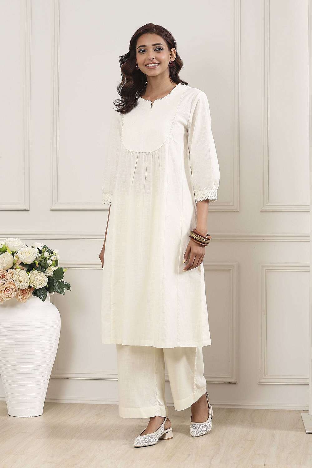 Textured-Cotton-Women-s-Festive-Wear-Kurta