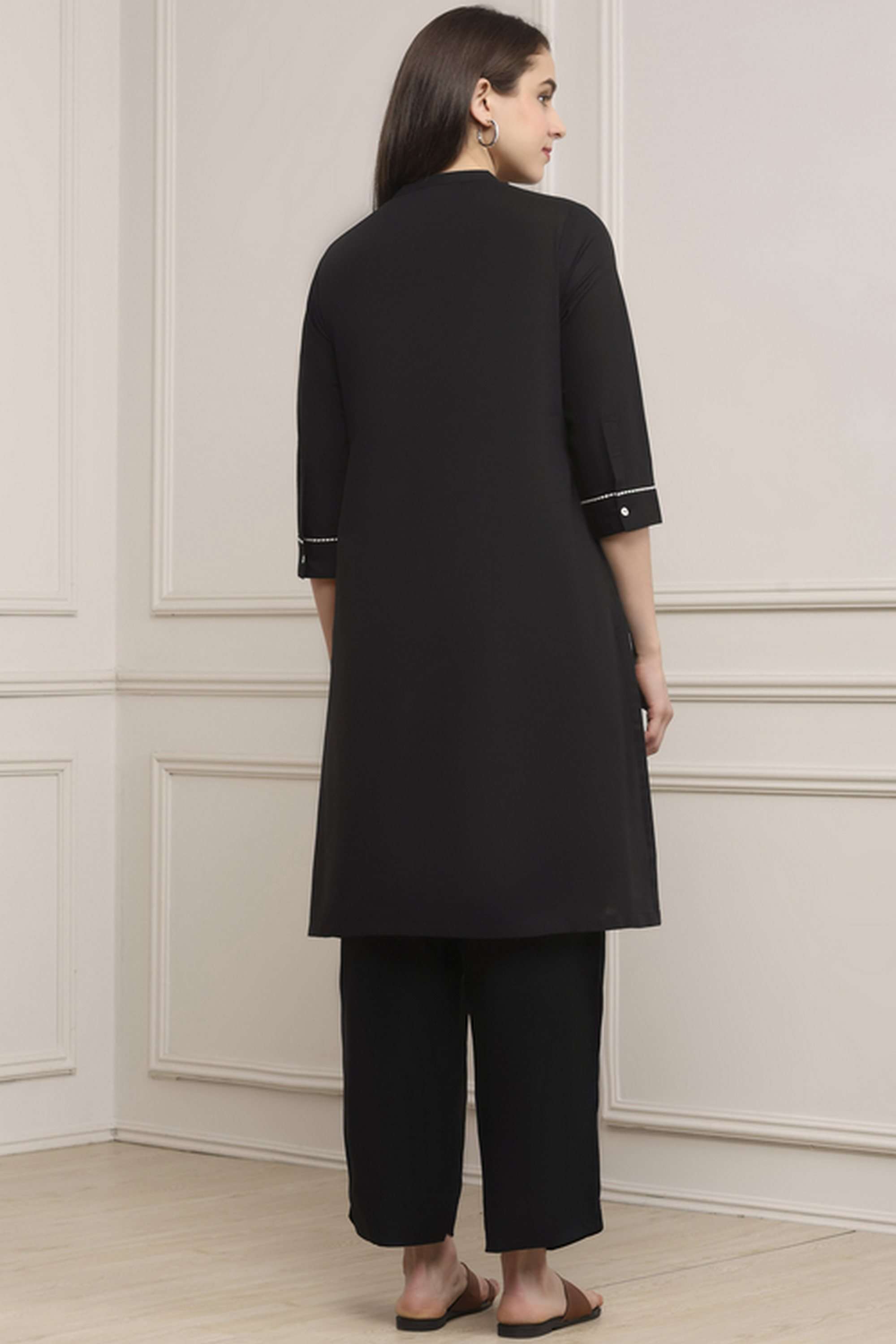 Textured-Cotton-Women-Festive-Wear-Kurta
