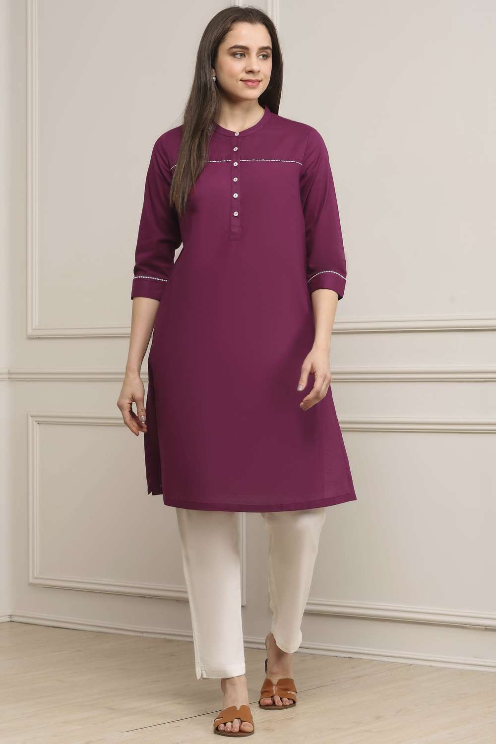 Textured-Cotton-Women-s-Festive-Wear-Kurta