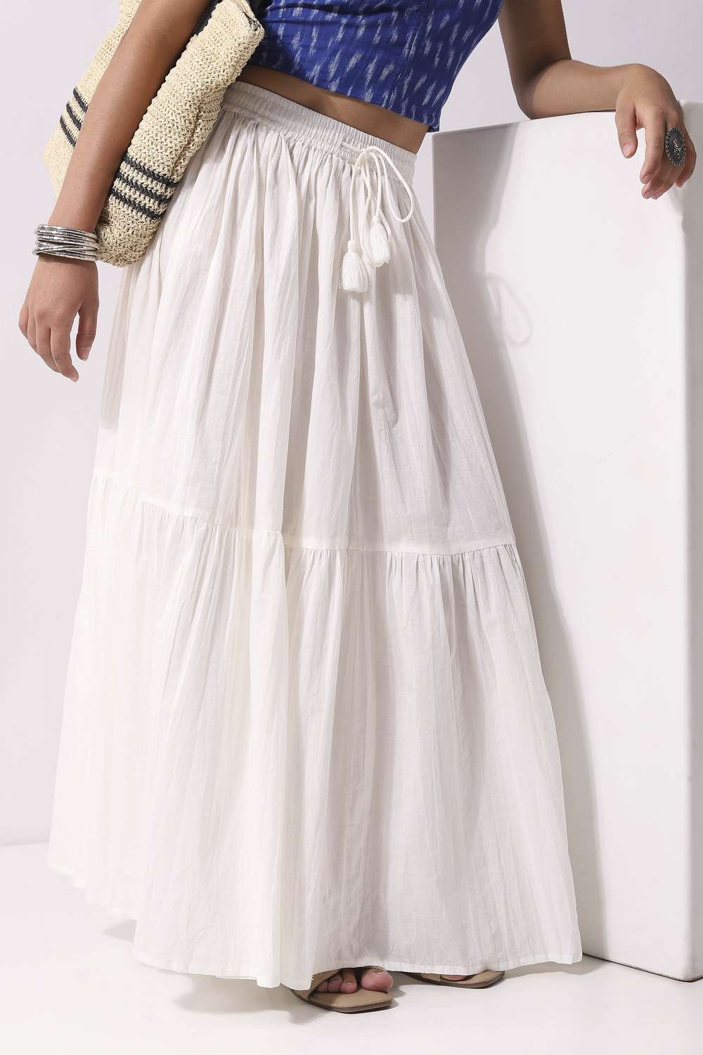 biba Regular Fit Full Length Cotton Women's Casual Wear Skirt-picture-39