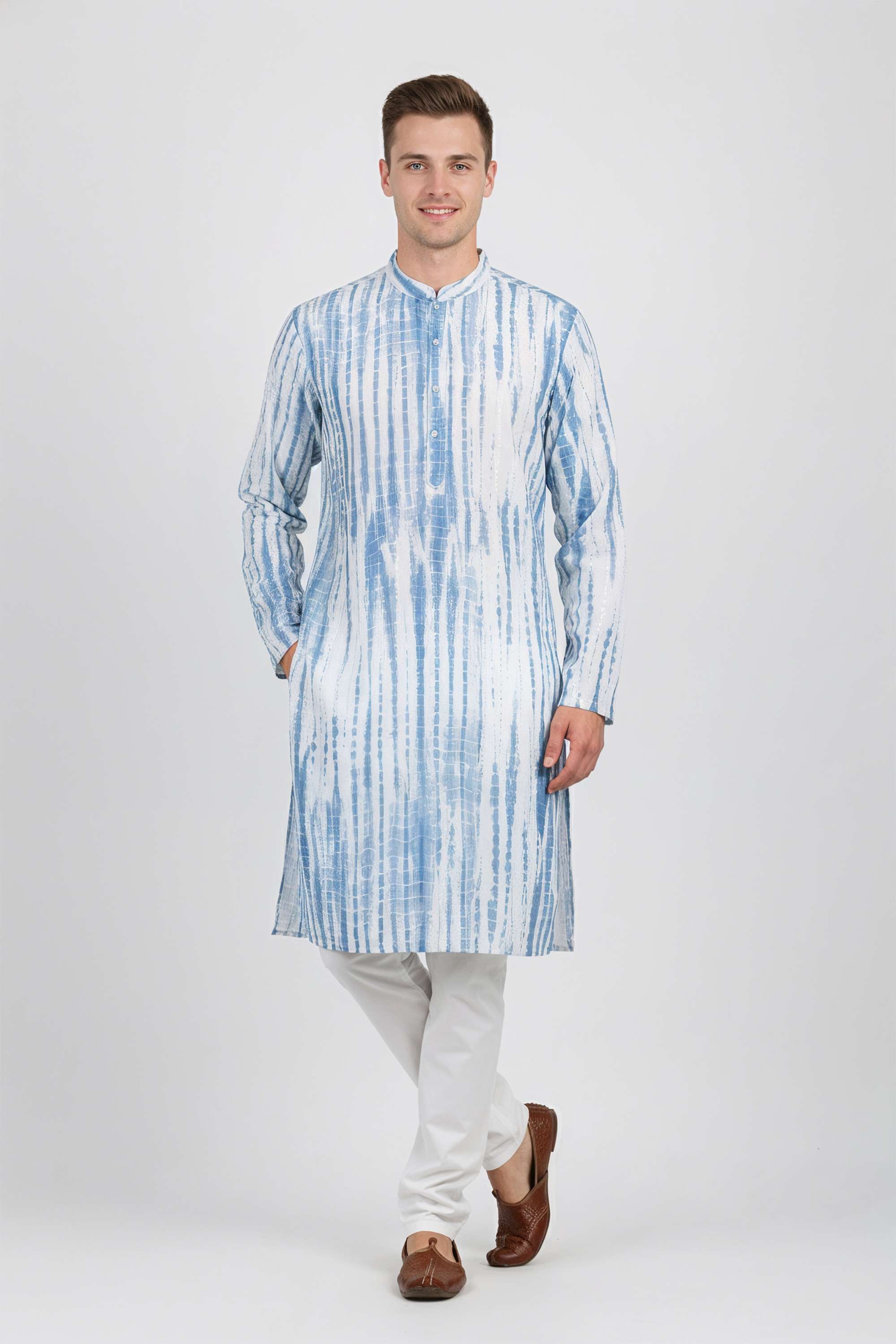 Printed-Blended-Fabric-Men-s-Casual-Wear-Kurta