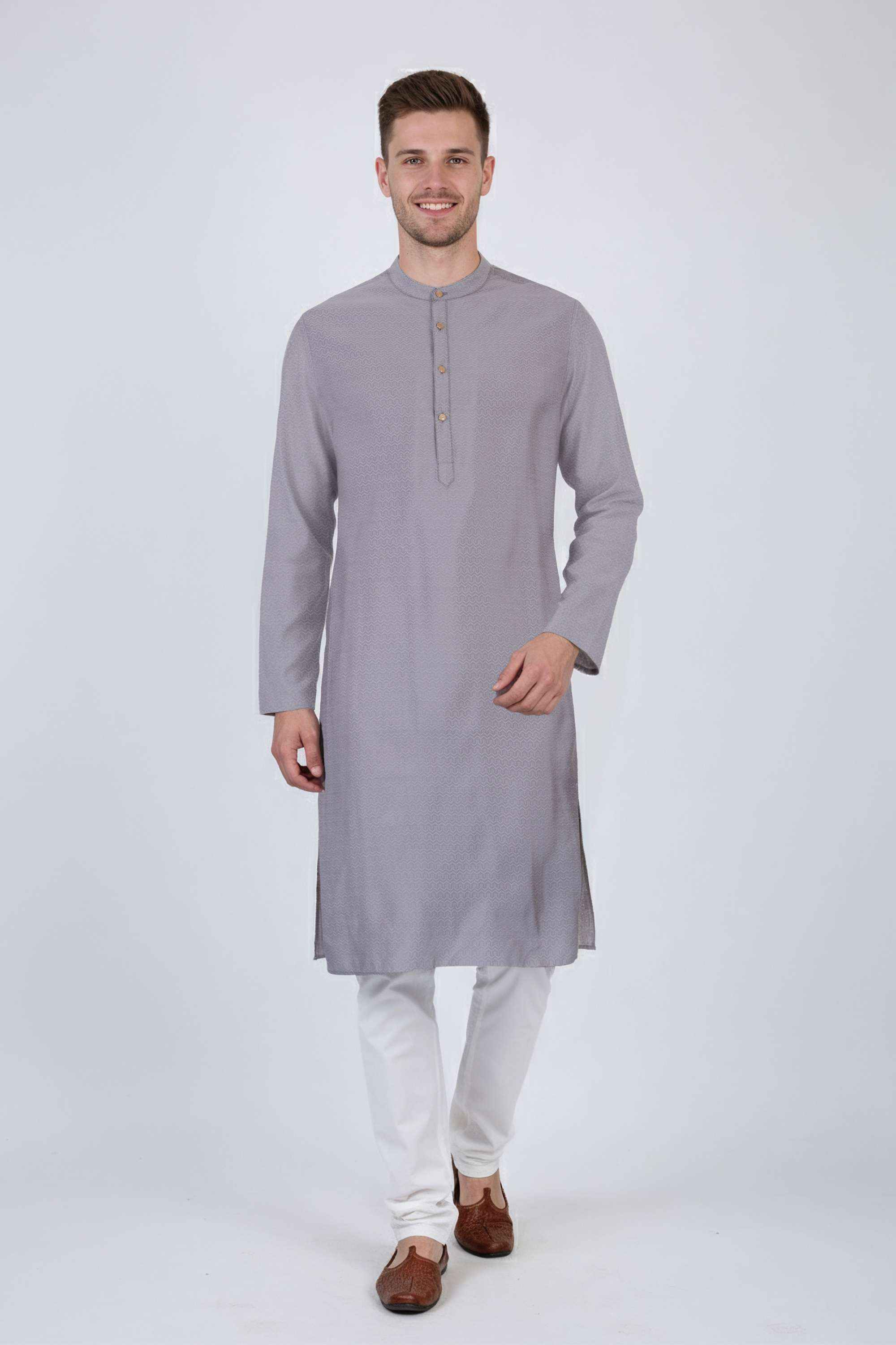 Solid-Viscose-Men-s-Casual-Wear-Kurta