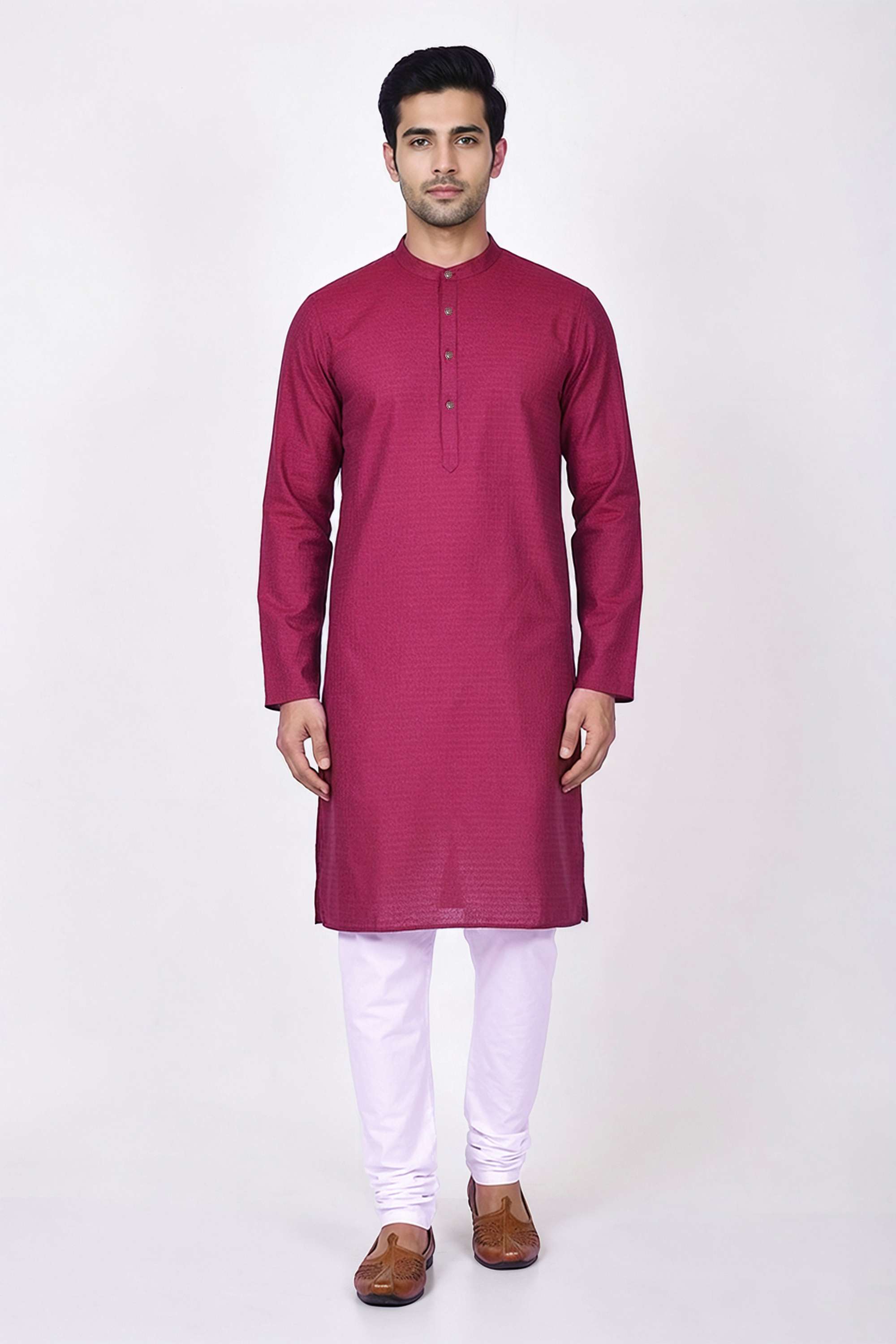 Dobby-Blended-Fabric-Men-s-Casual-Wear-Kurta