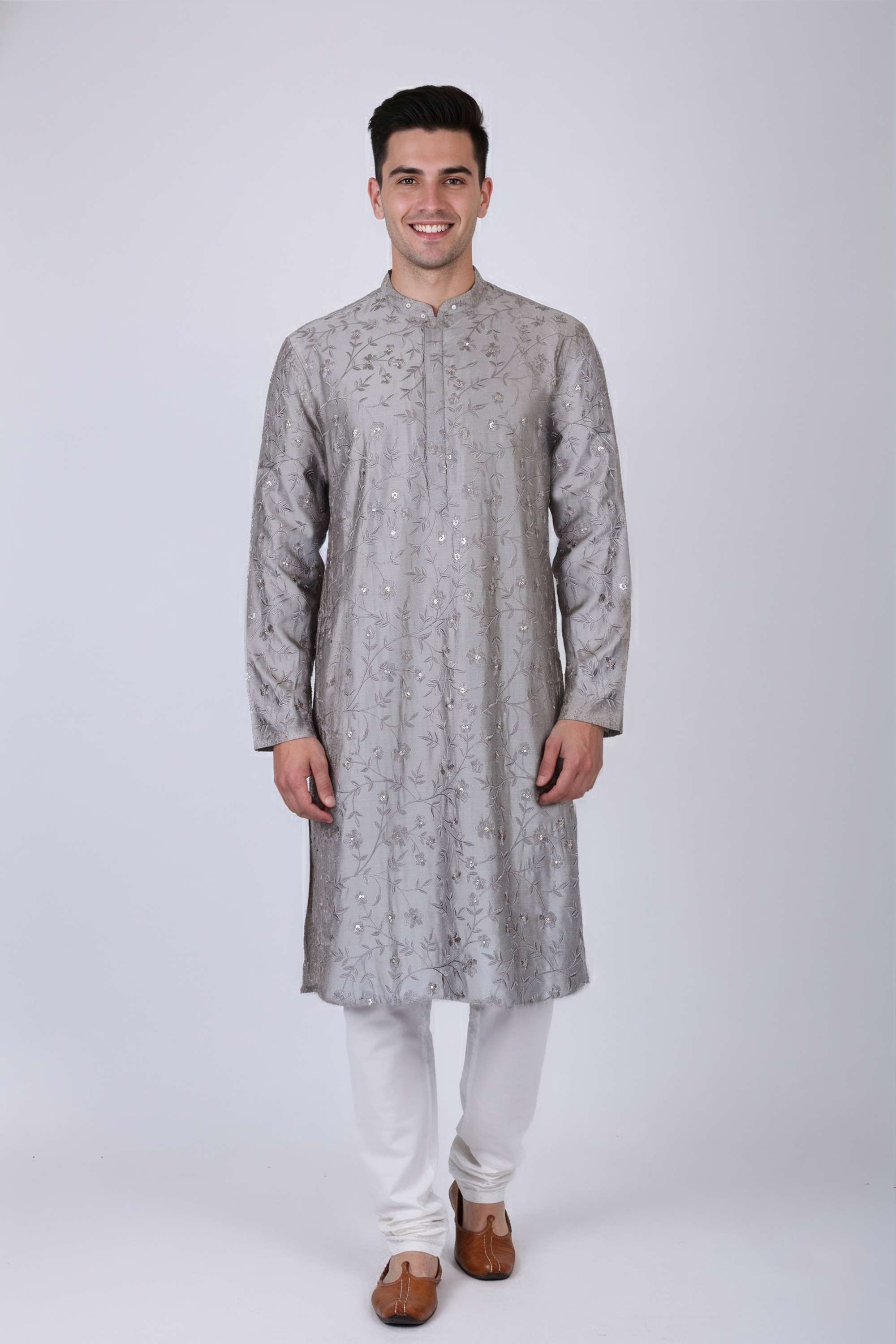 Embroidered-Blended-Fabric-Men-s-Festive-Wear-Kurta