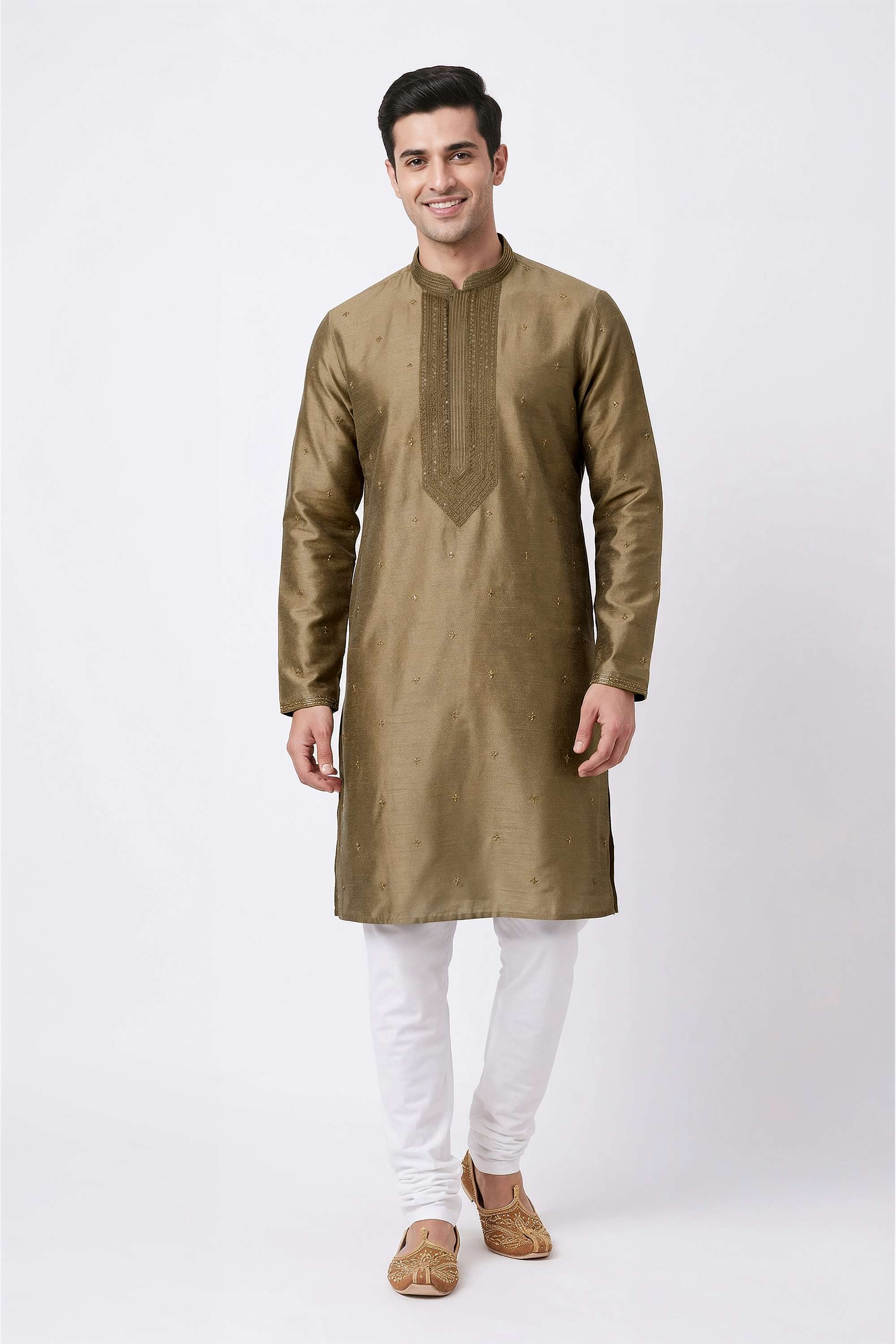Embroidered-Viscose-Regular-Fit-Men-s-Festive-Wear-Kurta
