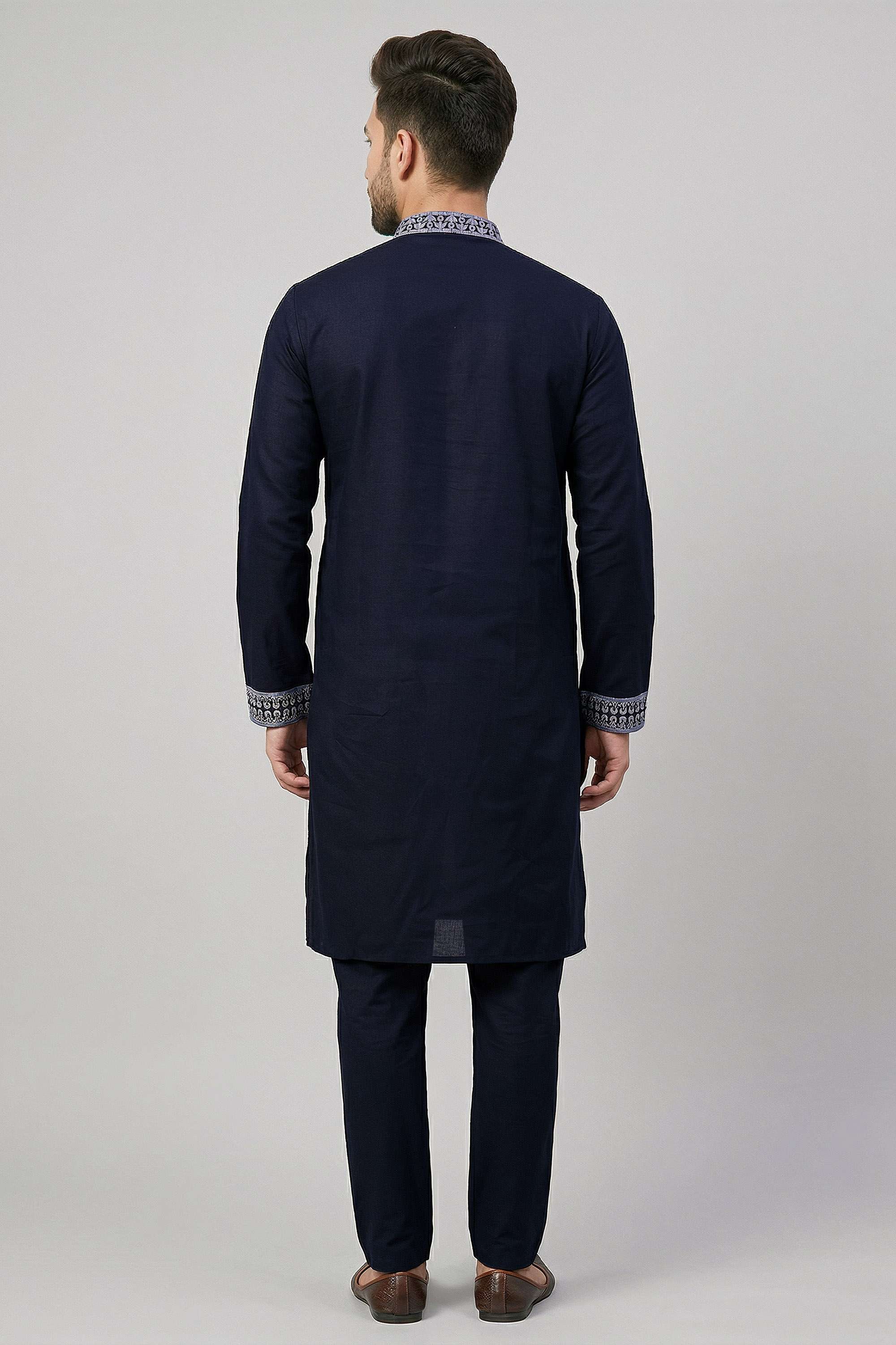 Embroidered-Blended-Fabric-Men-s-Festive-Wear-Kurta-Set