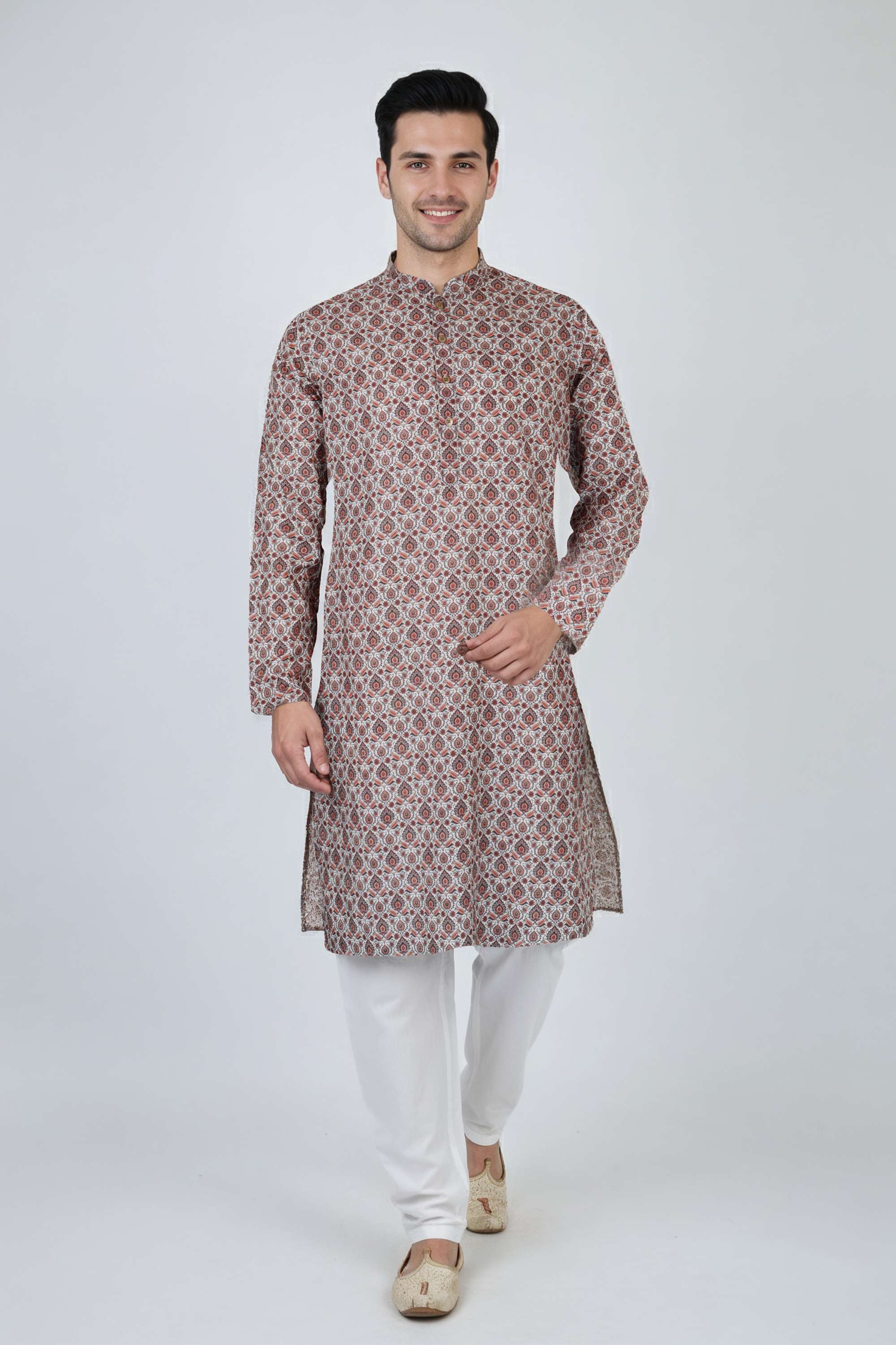 Printed-Polyester-Men-s-Casual-Wear-Kurta
