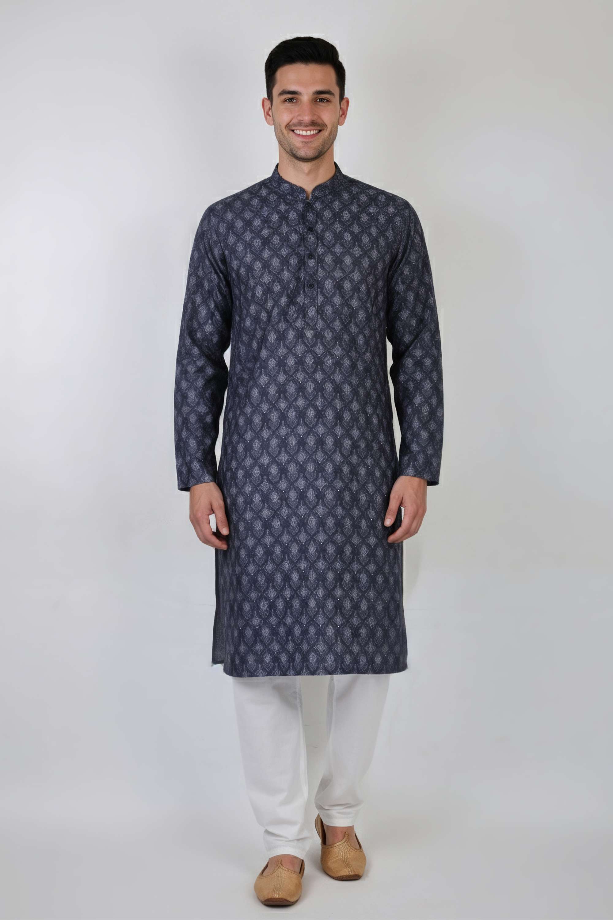 Printed-Polyester-Men-s-Casual-Wear-Kurta