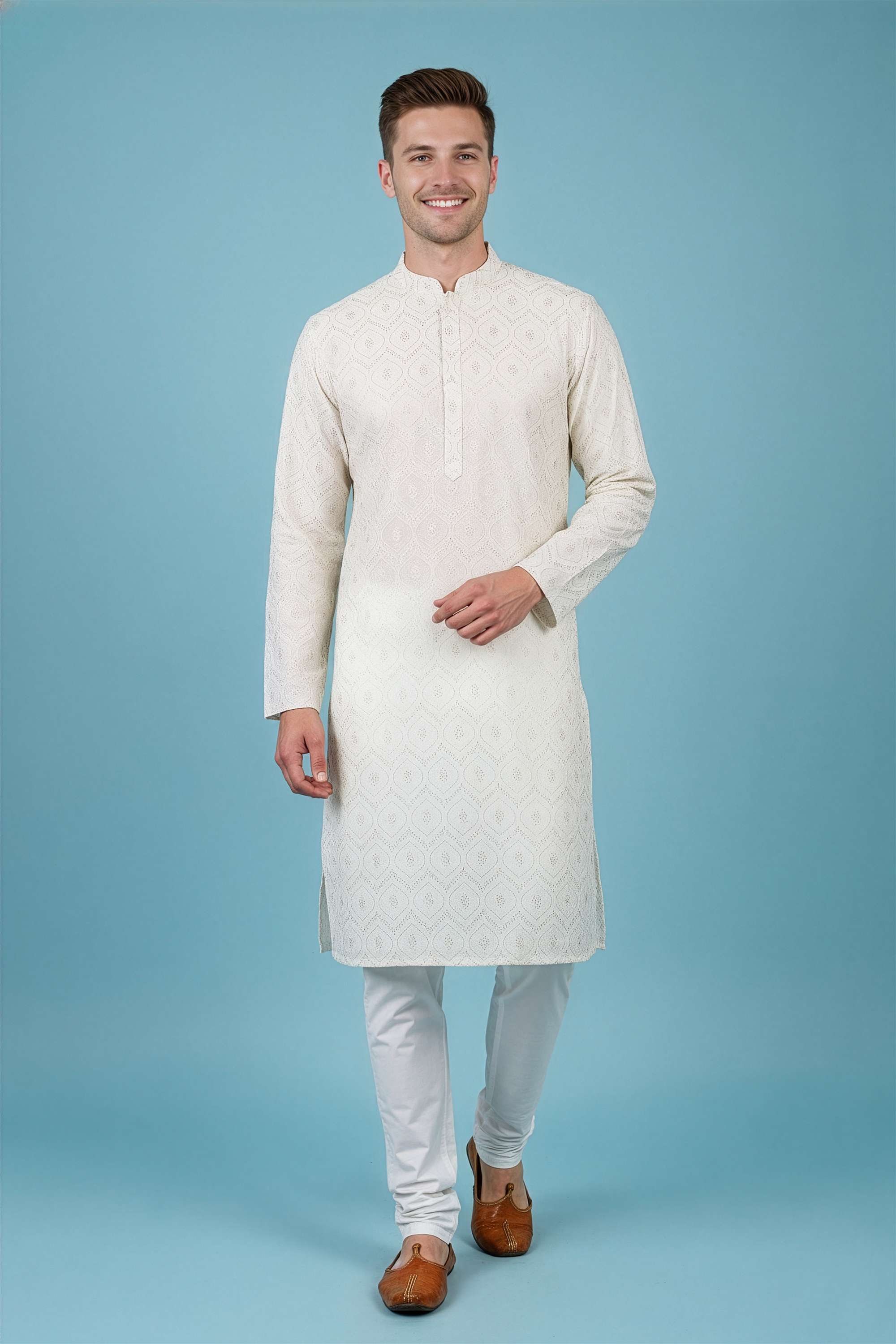 Printed-Blended-Fabric-Men-s-Casual-Wear-Kurta