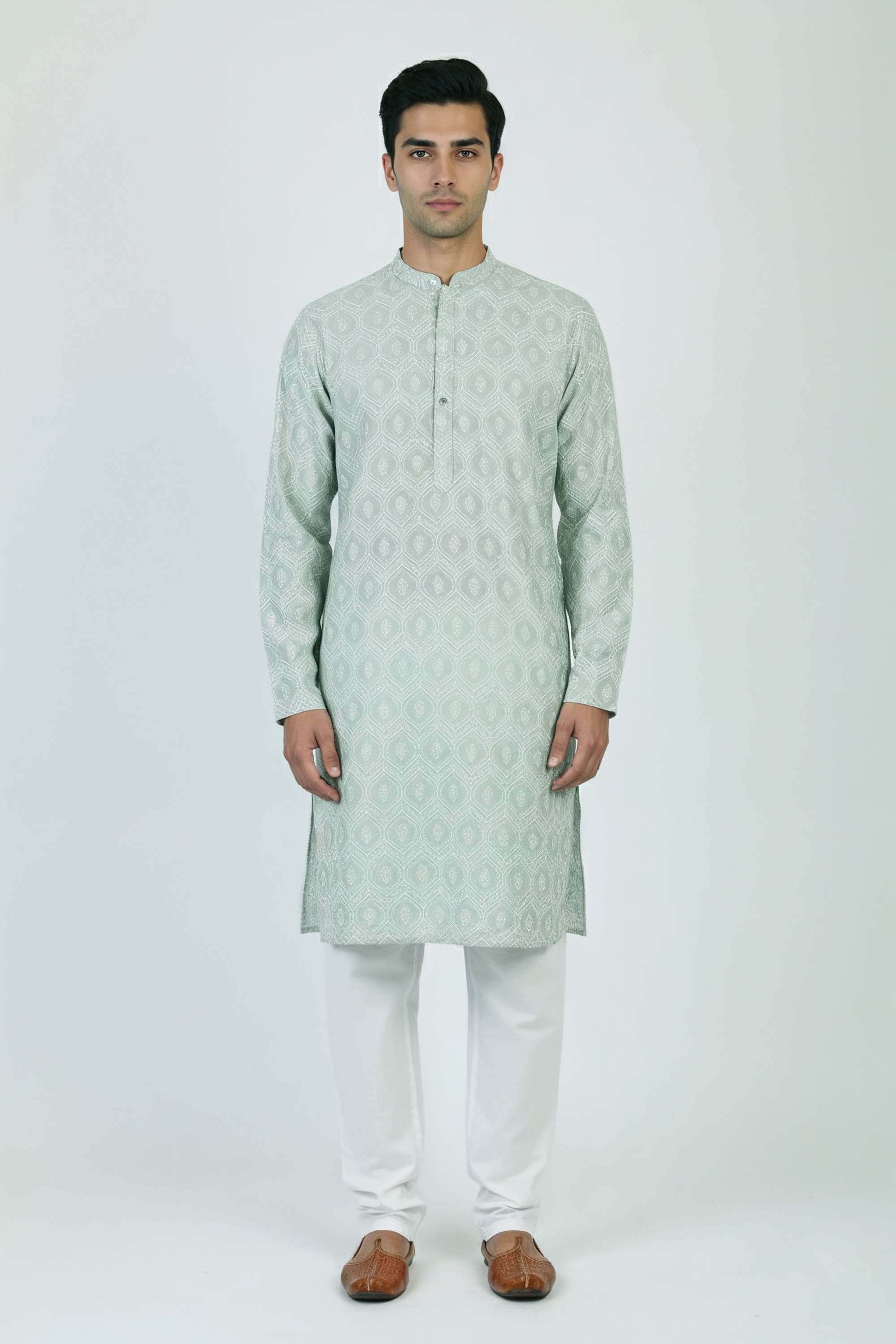Printed-Blended-Fabric-Men-s-Casual-Wear-Kurta