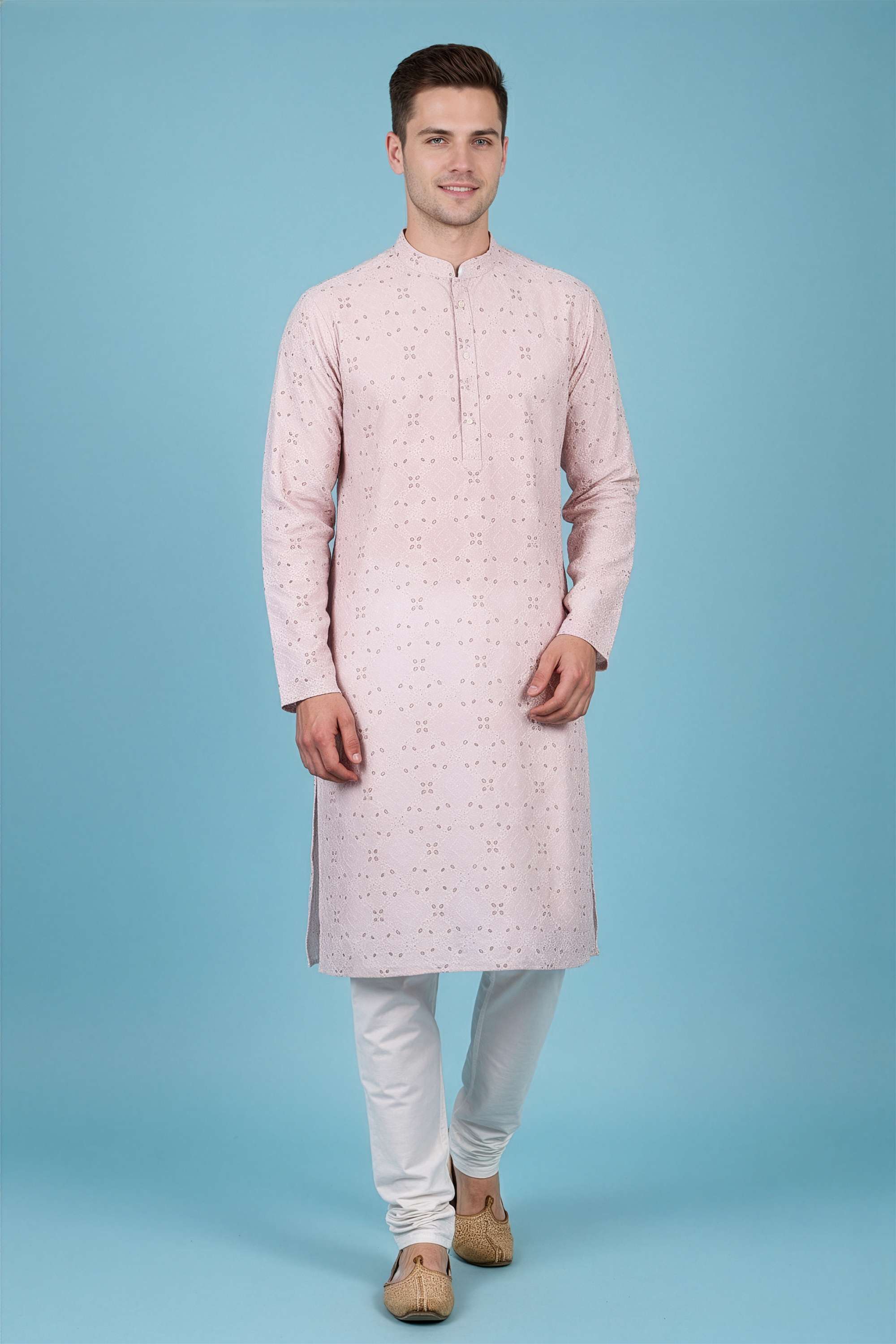 Printed-Blended-Fabric-Men-s-Casual-Wear-Kurta
