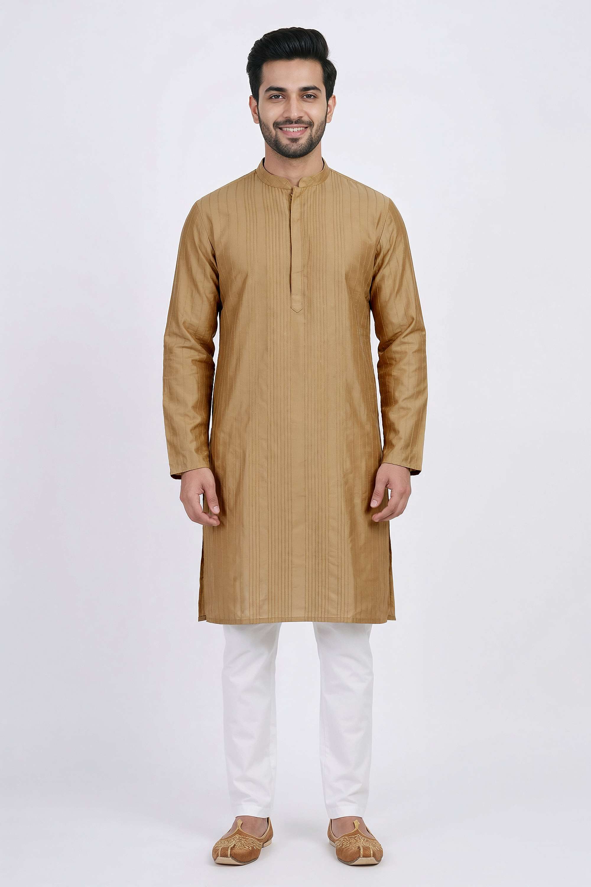 Solid-Viscose-Men-s-Festive-Wear-Kurta