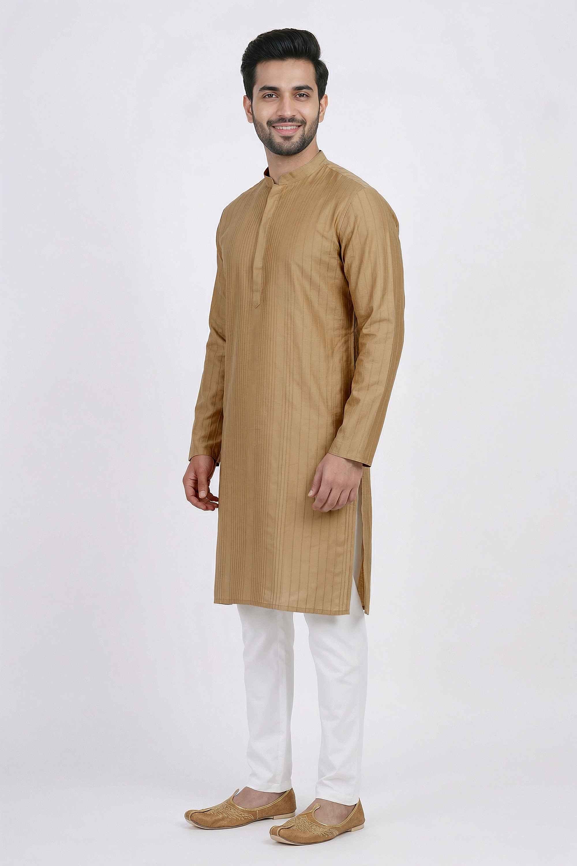 Solid-Viscose-Men-s-Festive-Wear-Kurta