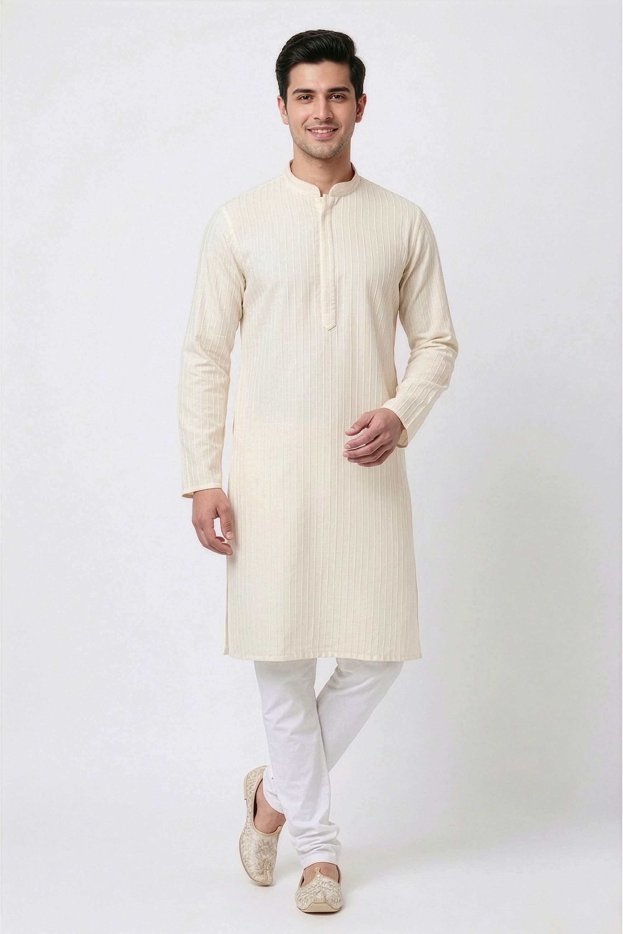 Solid-Viscose-Men-s-Festive-Wear-Kurta