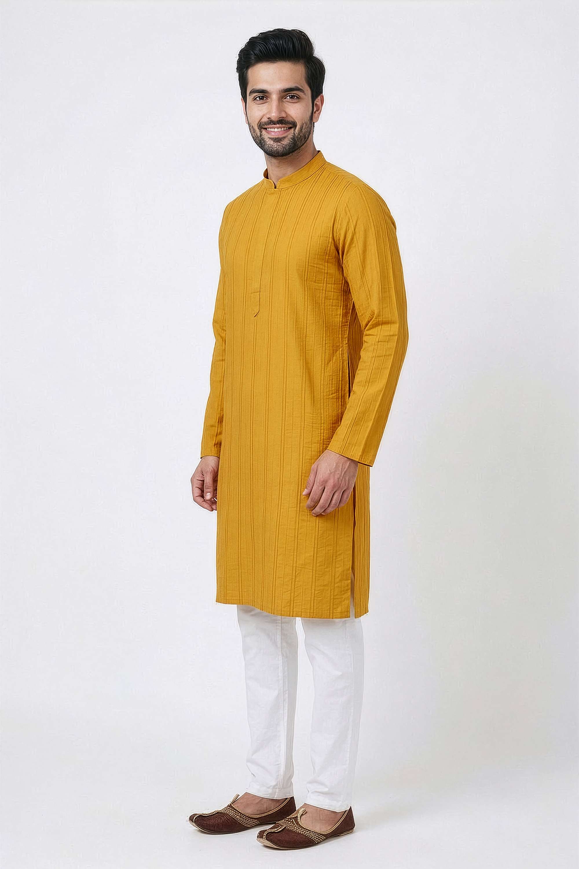 Solid-Viscose-Men-s-Festive-Wear-Kurta
