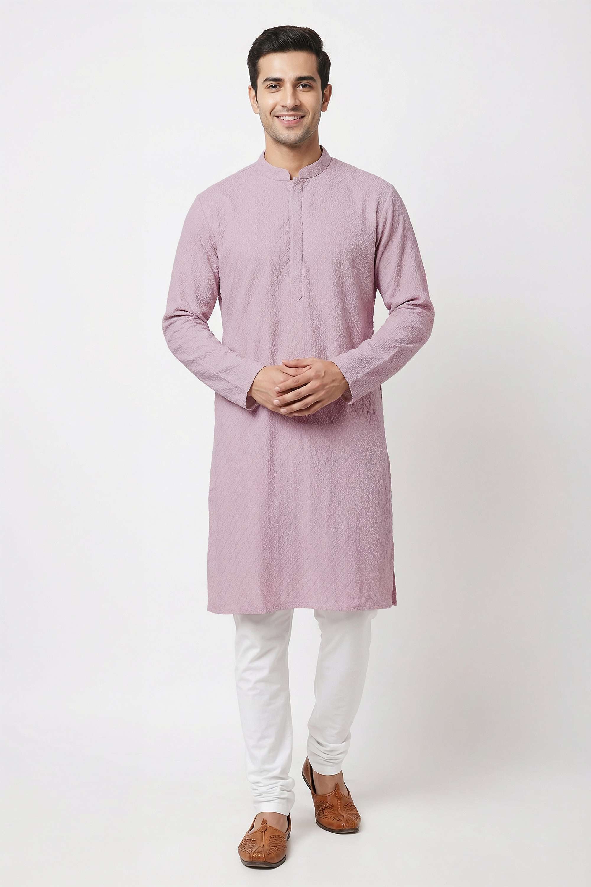 Schiffli-Rayon-Men-s-Casual-Wear-Kurta
