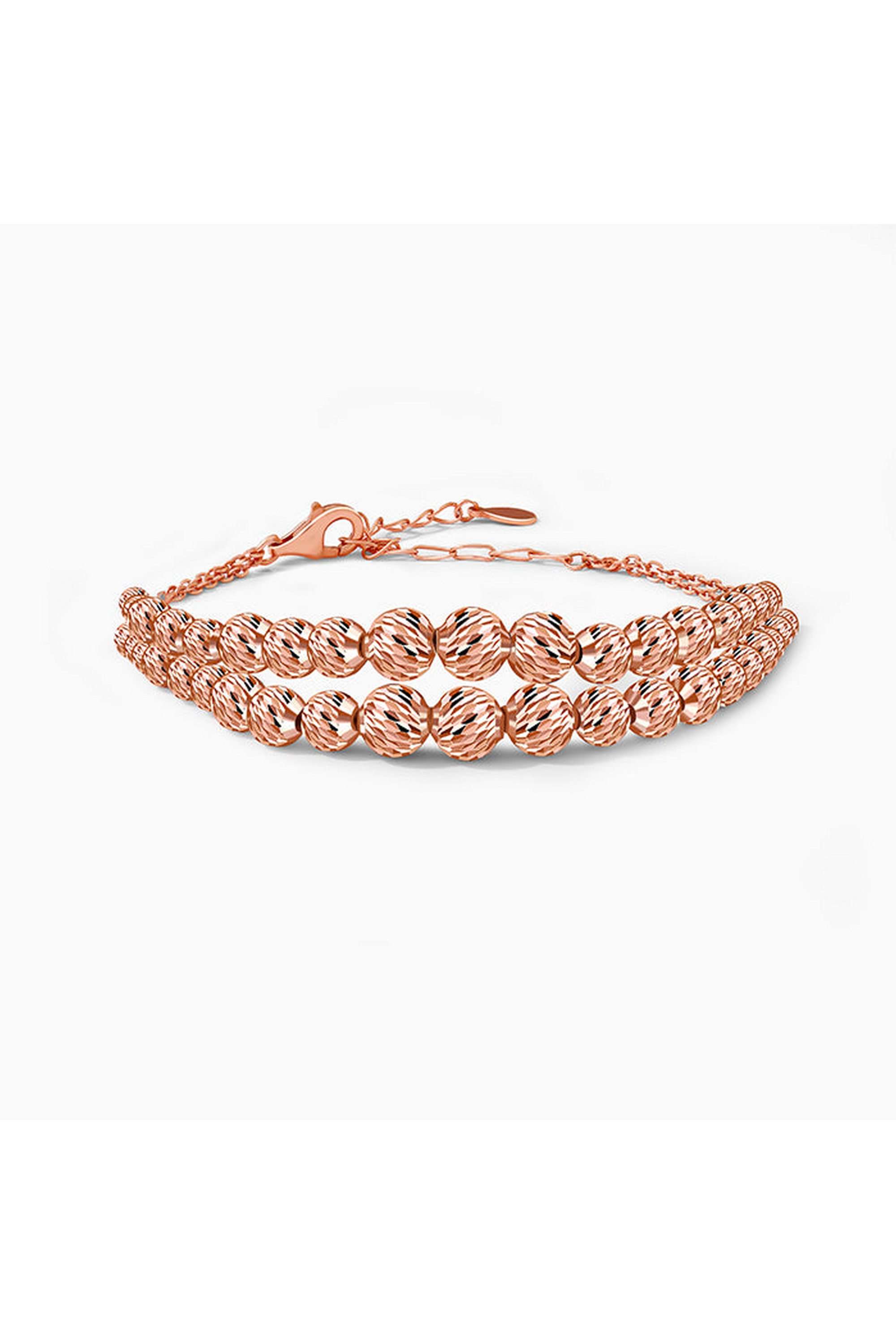Rosegold-Beaded-Bracelet-For-Women