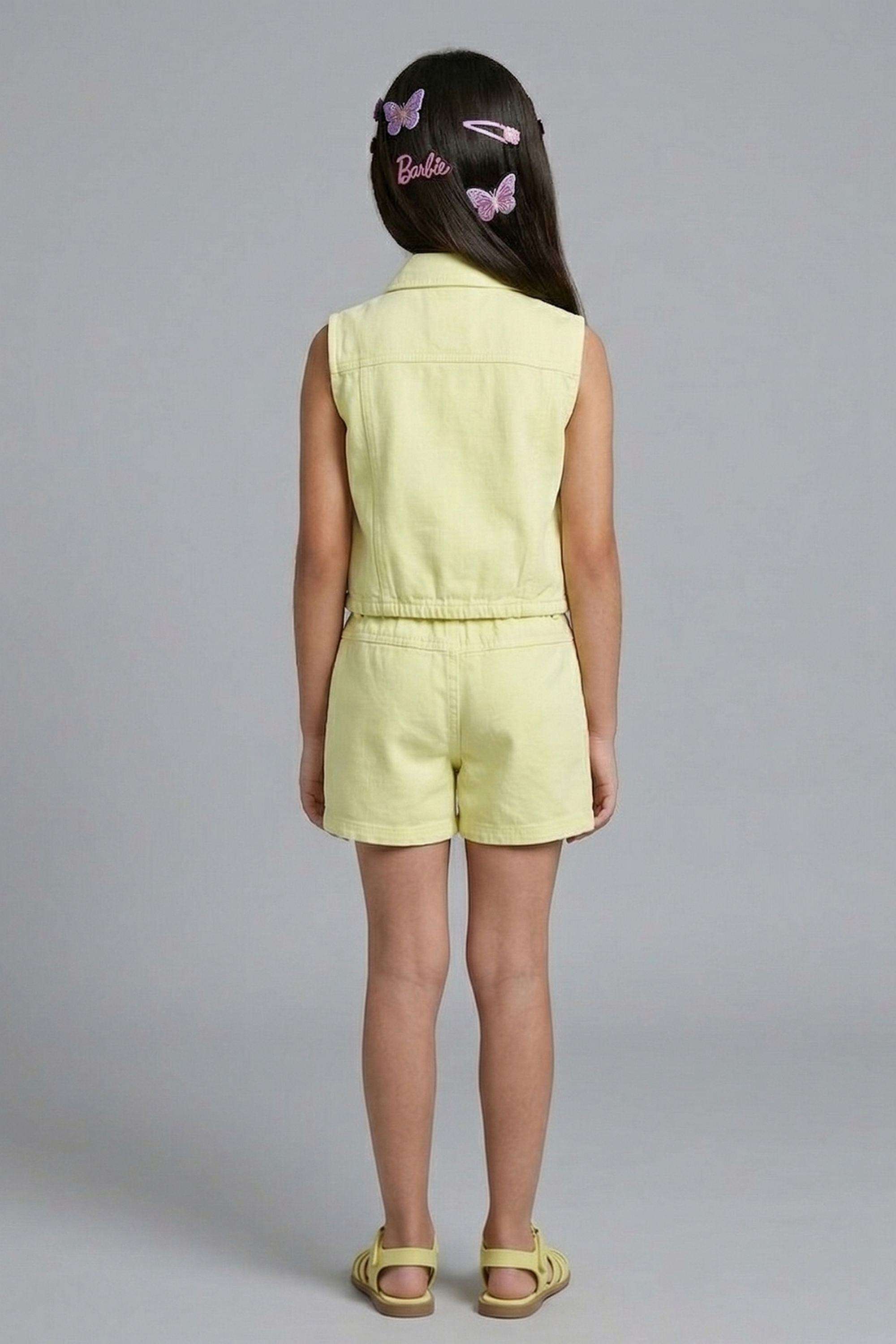 Solid-Cotton-Regular-Fit-Girls-Short-Set