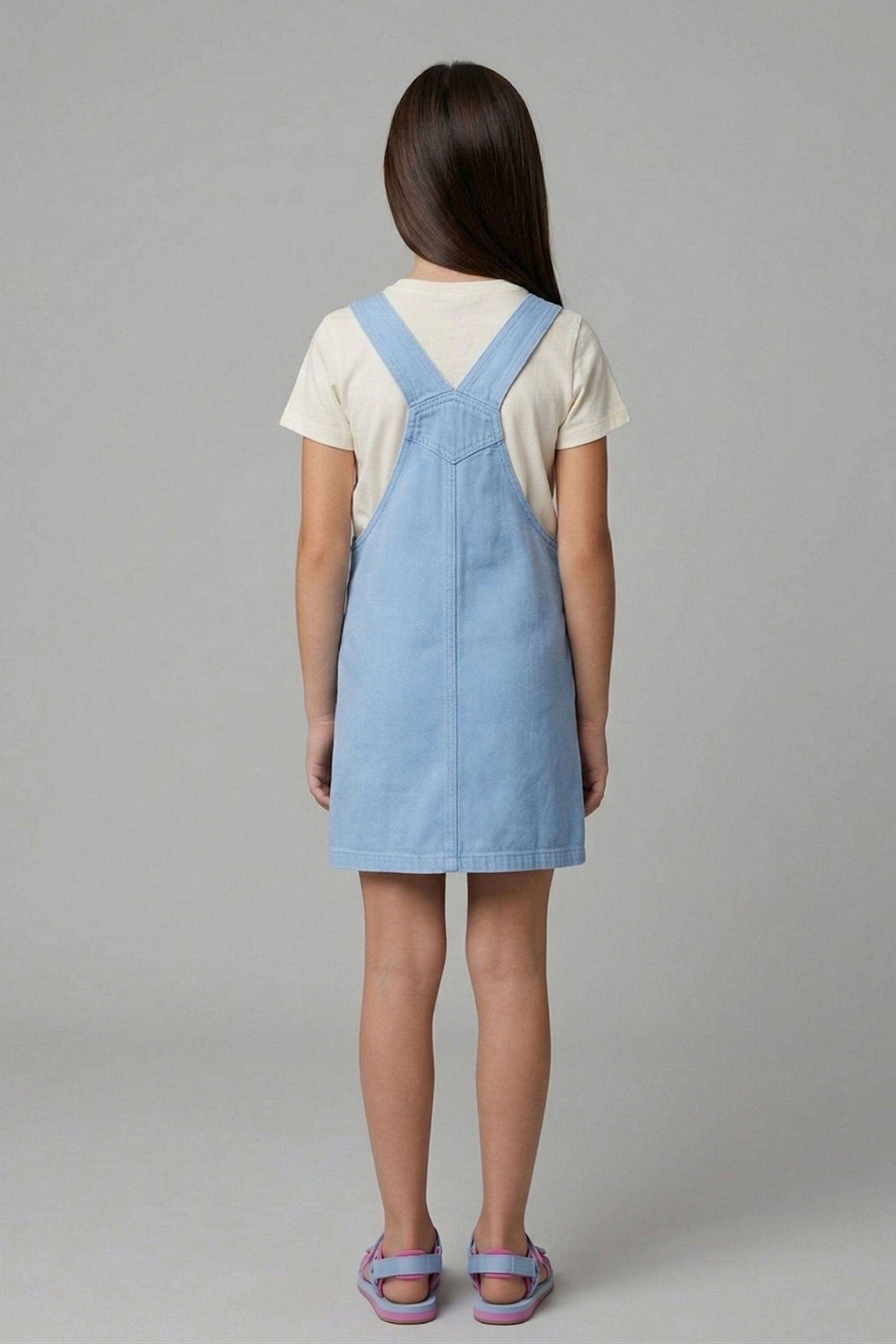 Solid-Cotton-Round-Neck-Girls-T-Shirt