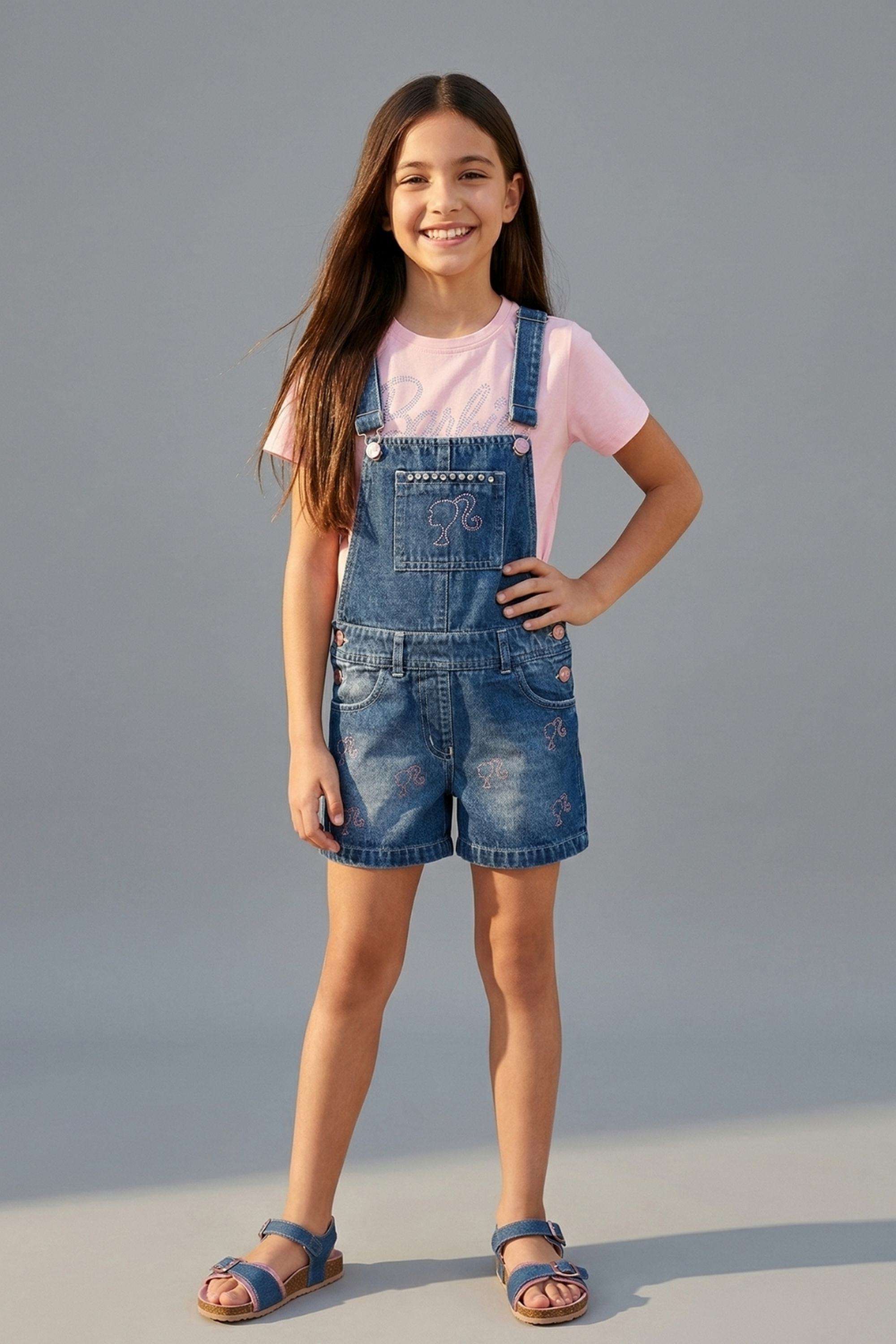 Solid-Cotton-Girls-Dungaree