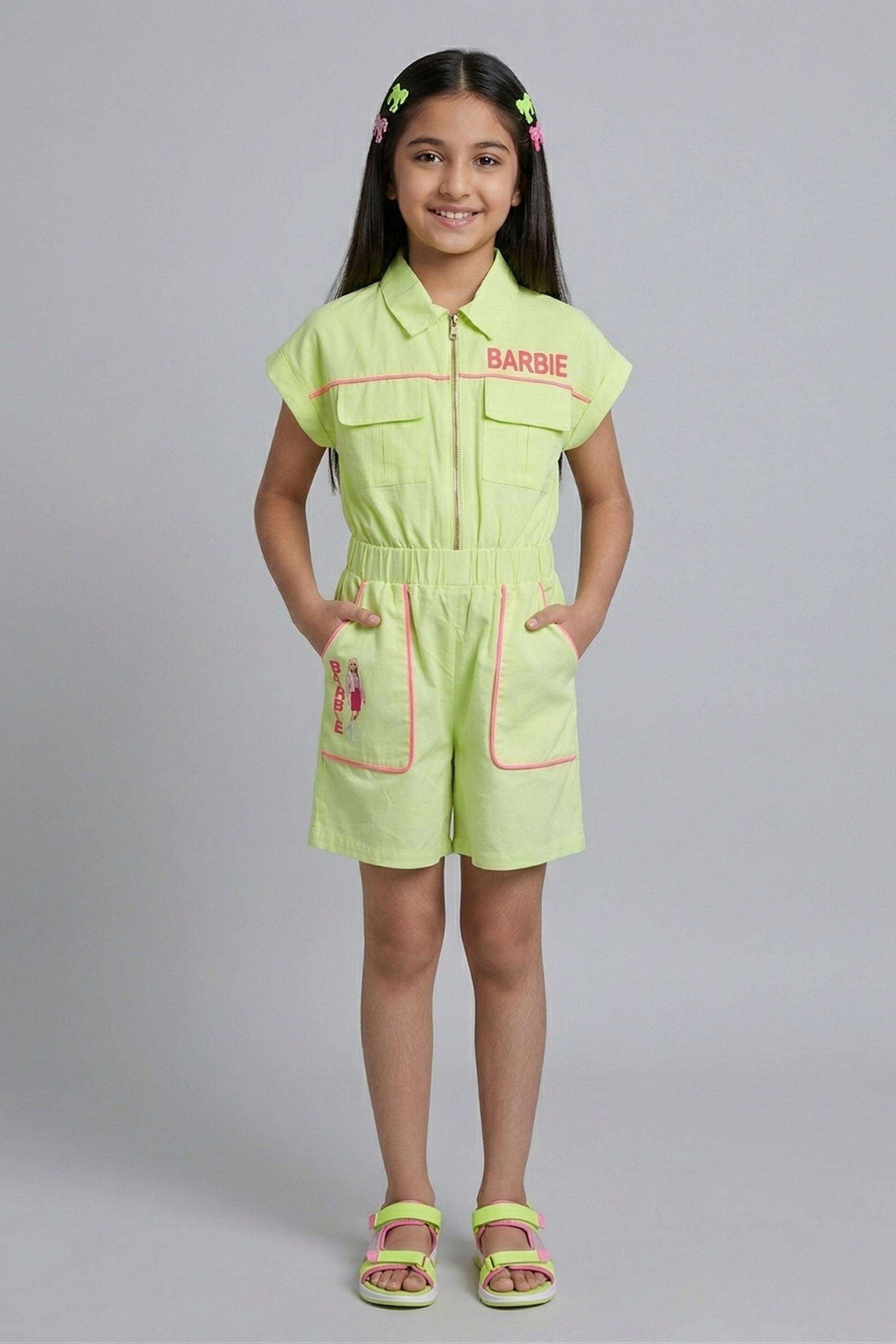Solid-Cotton-Collared-Girls-Casual-Wear-Jumpsuit