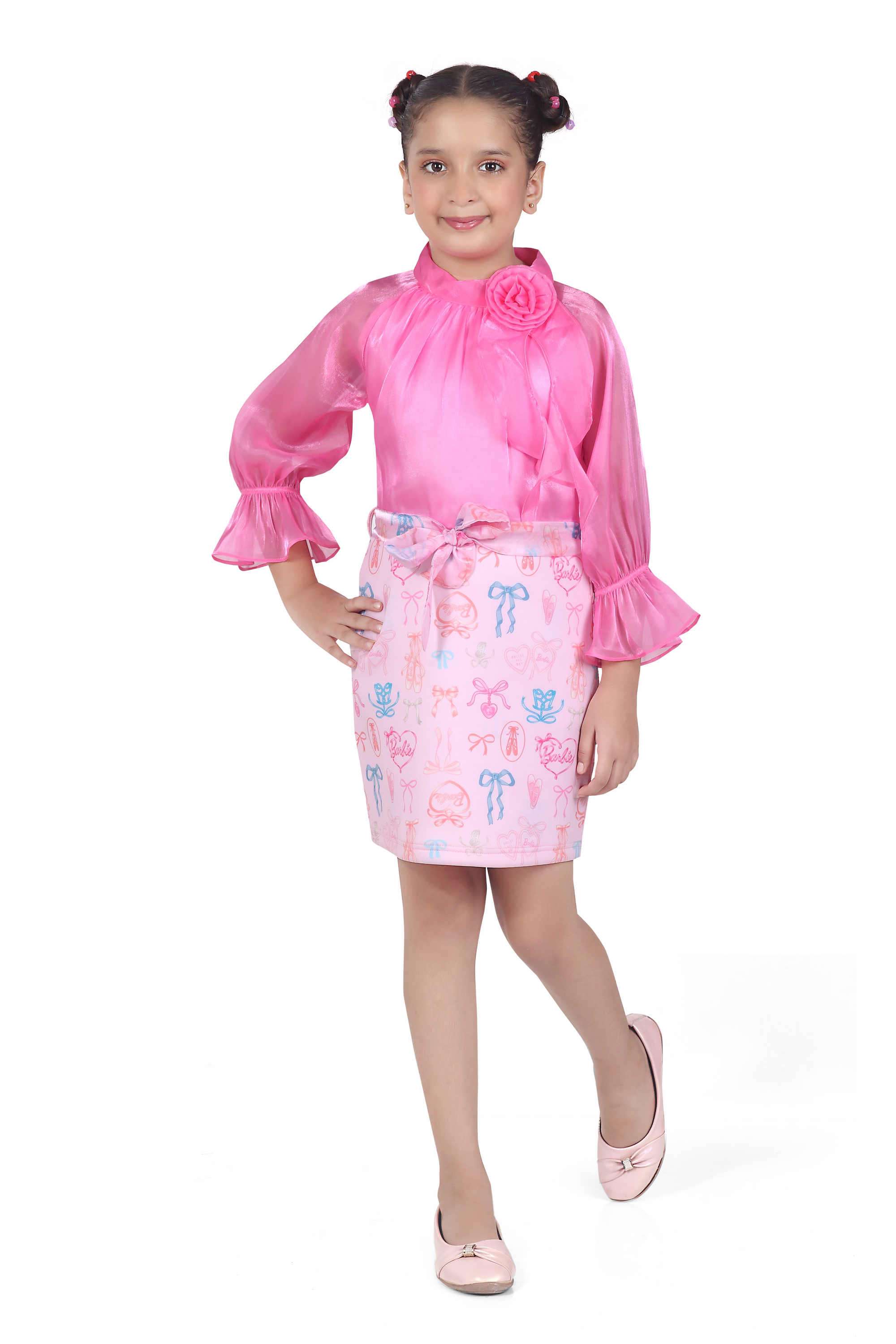 Printed-Polyester-Collared-Girls-s-Party-Wear-Dress