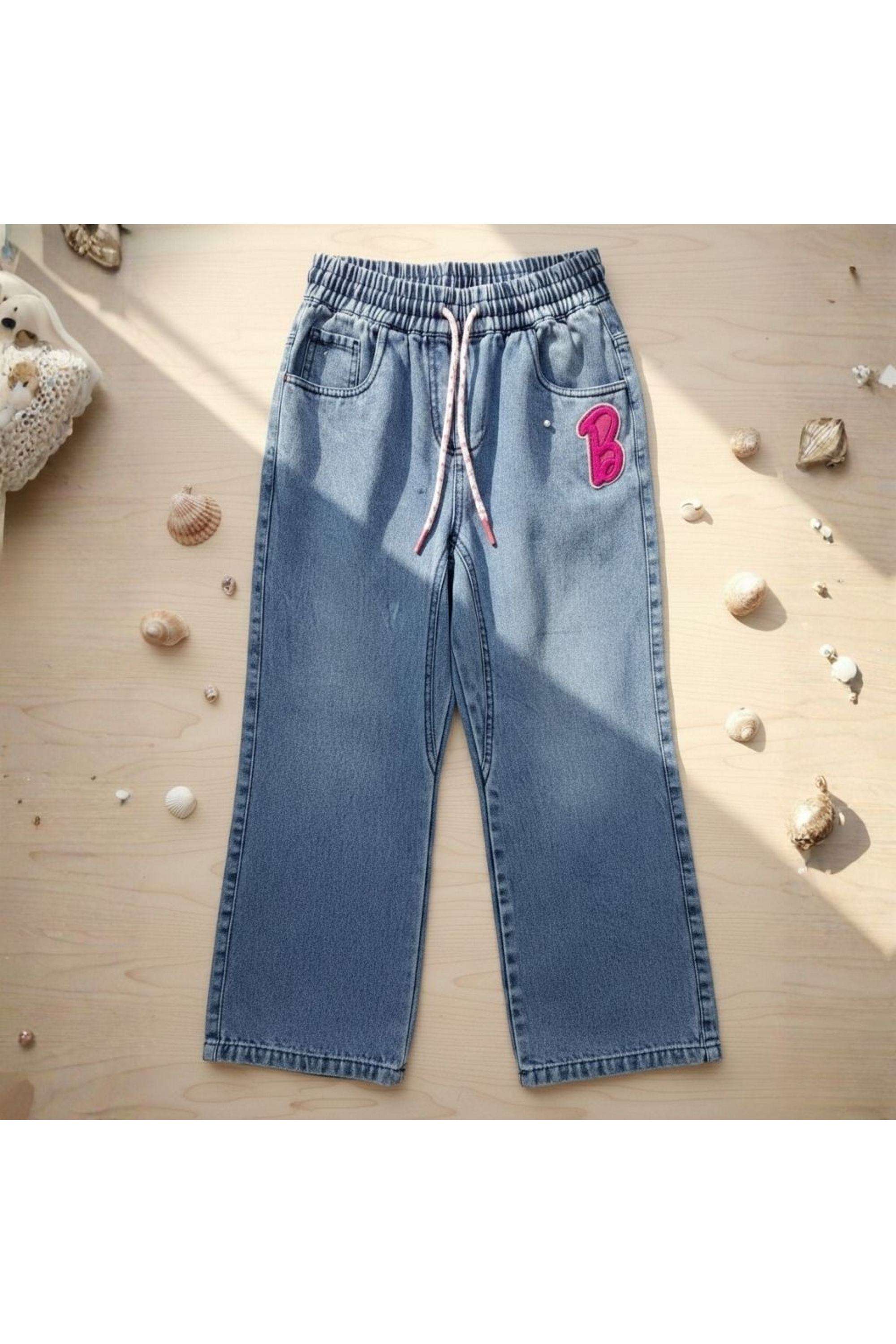 Solid-Cotton-Relaxed-Fit-Girls-s-Pants