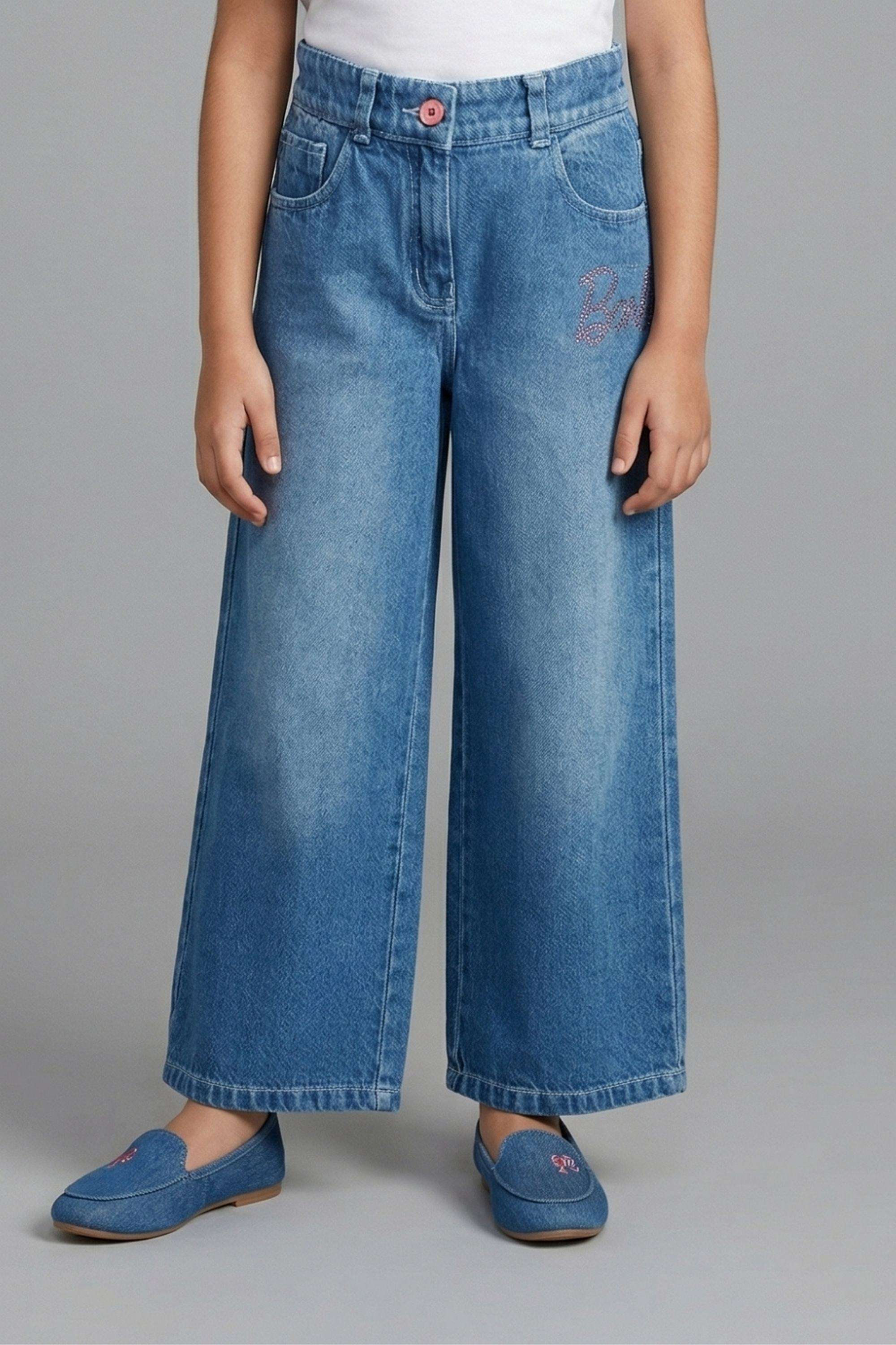 Solid-Cotton-Straight-Fit-Girls-Pants